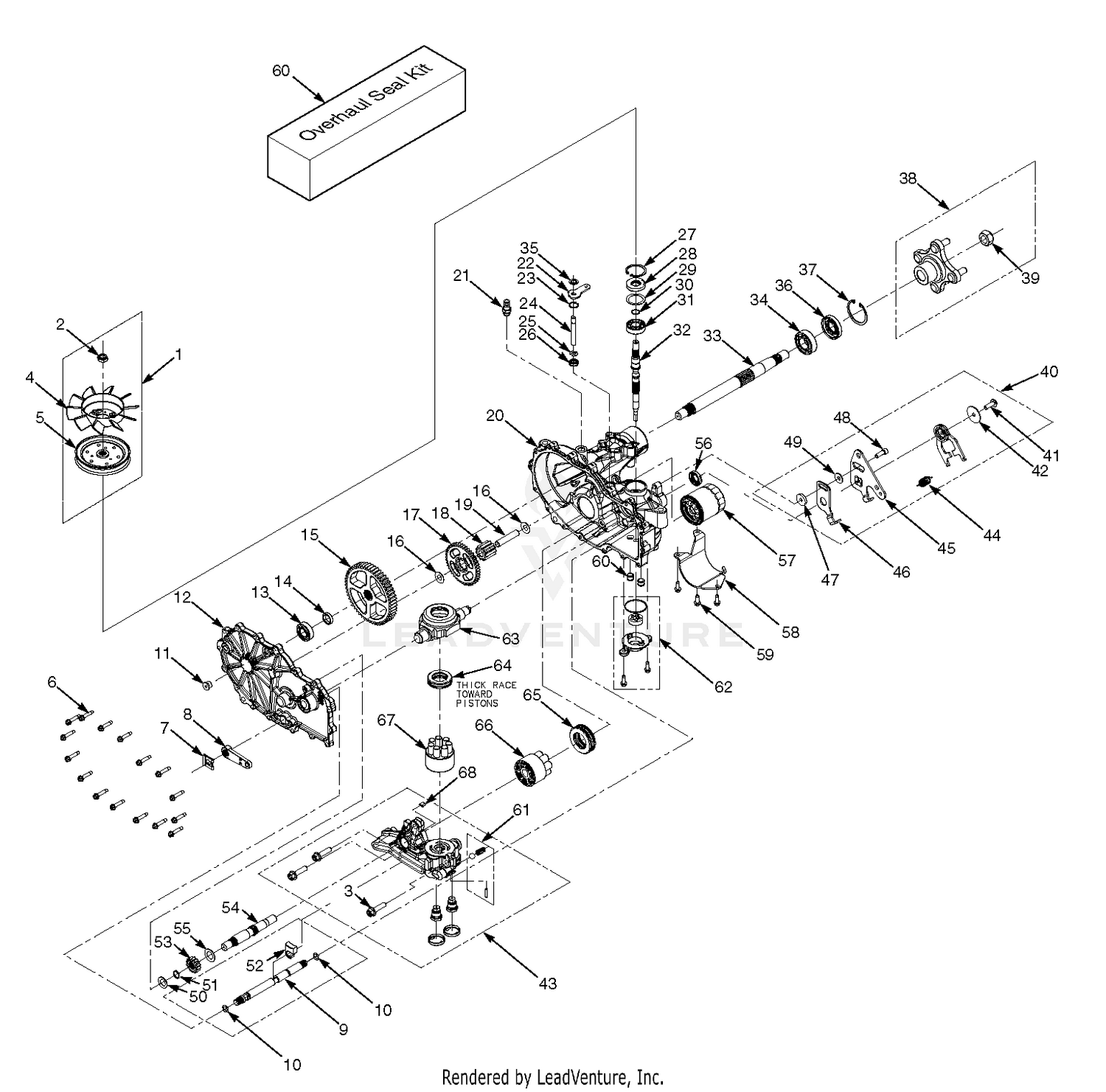 ZT-3100 Hydraulic Axle Assembly - SFZ52