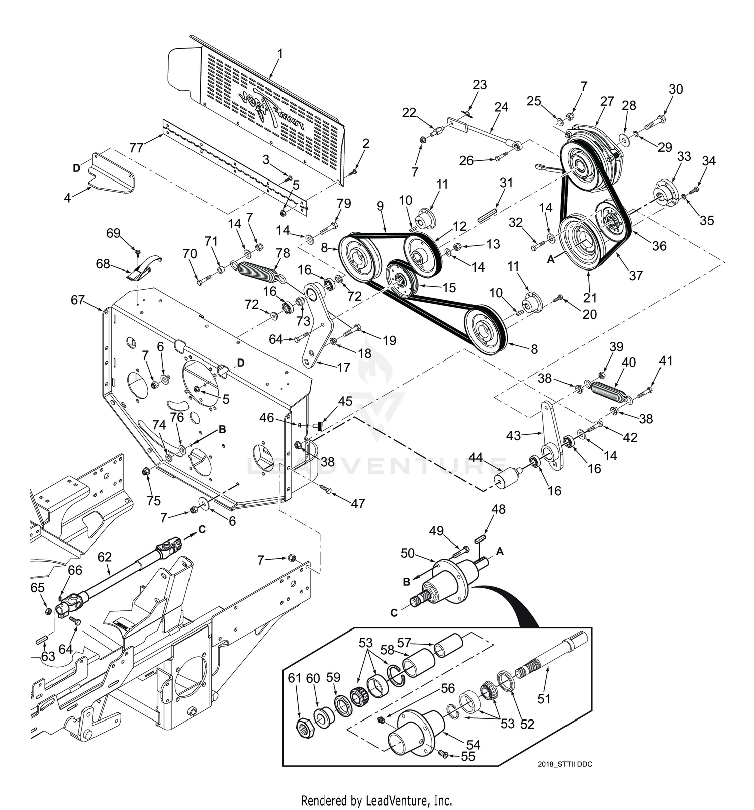 STTII DECK DRIVE COMPONENTS