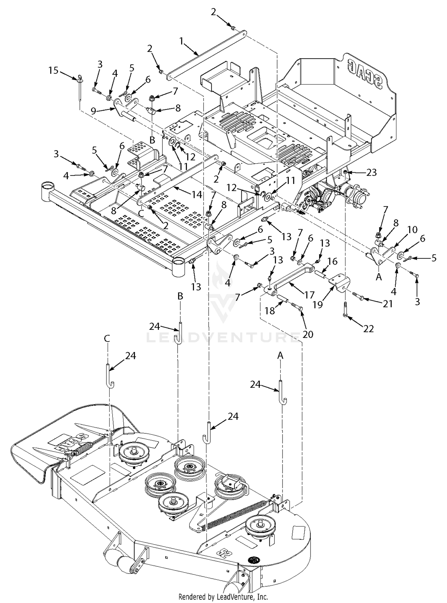 48 & 52 Cutter Deck Controls