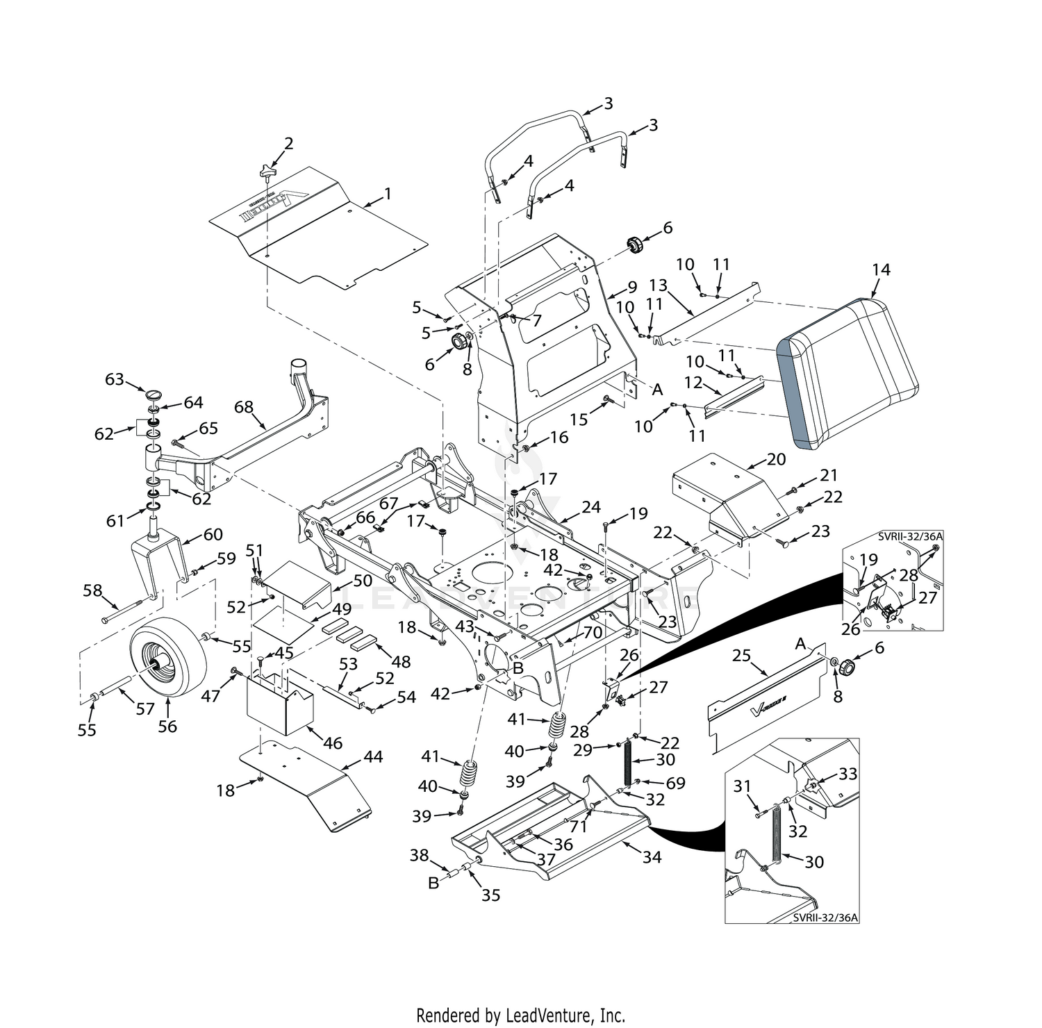 SVRII-32A / 36A SHEET METAL COMPONENTS