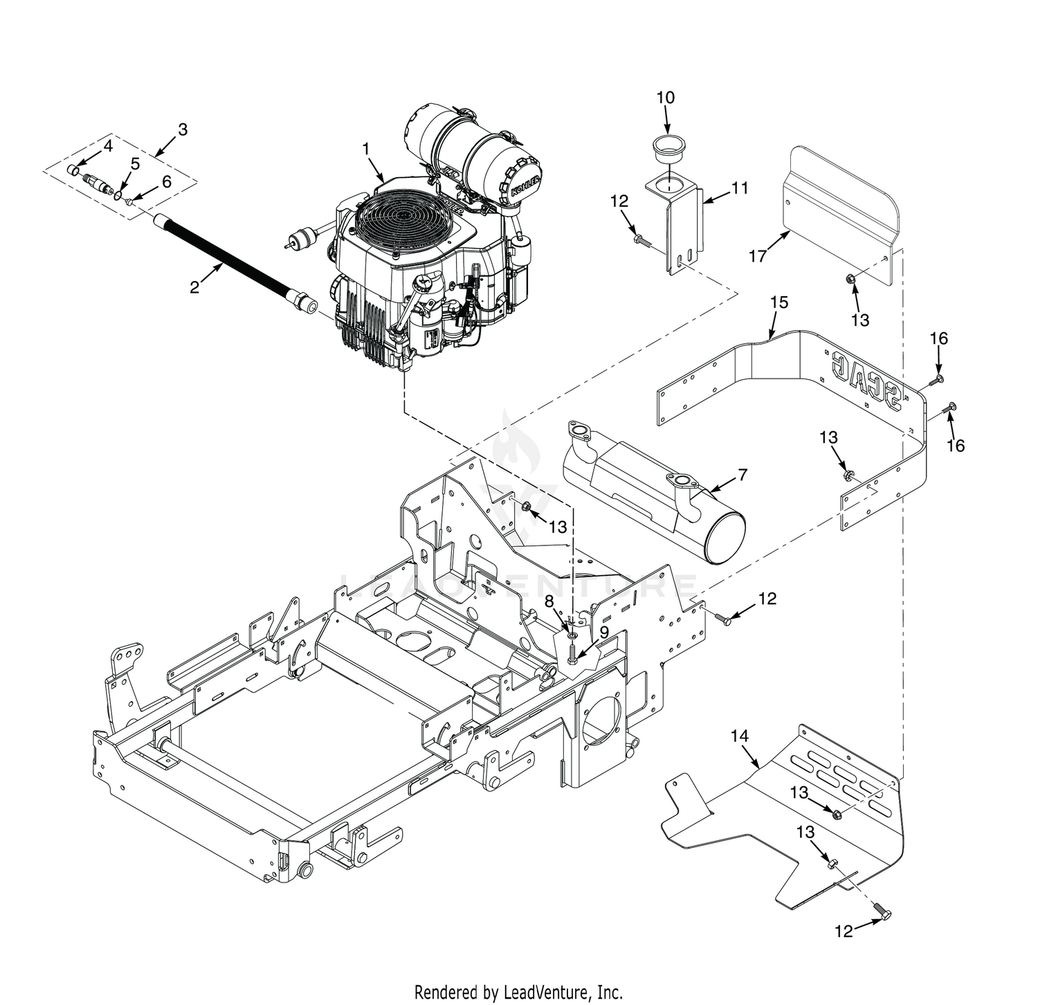 ENGINE & ATTACHING PARTS