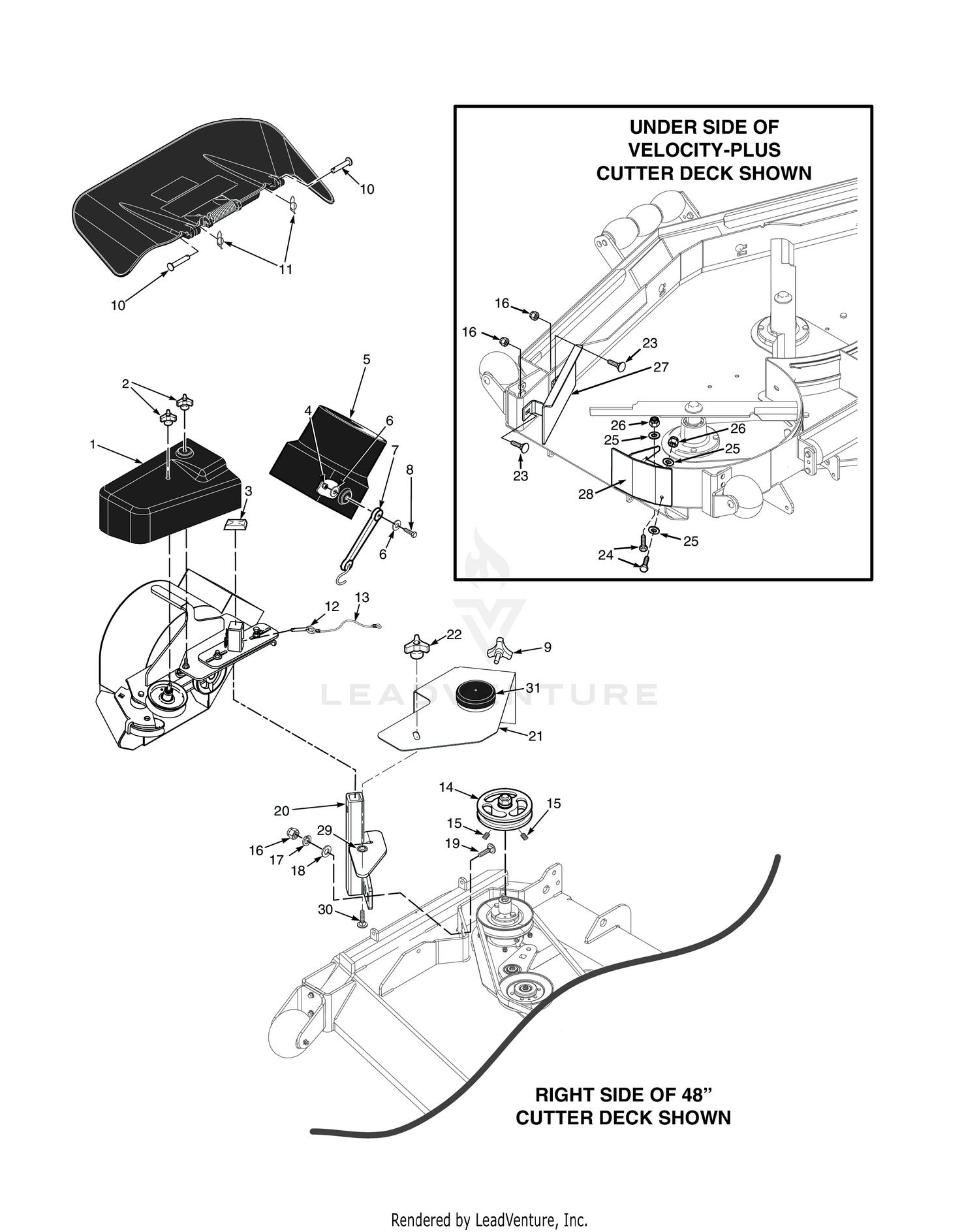 STC 48"/52" BLOWER MOUNTING COMPONENTS