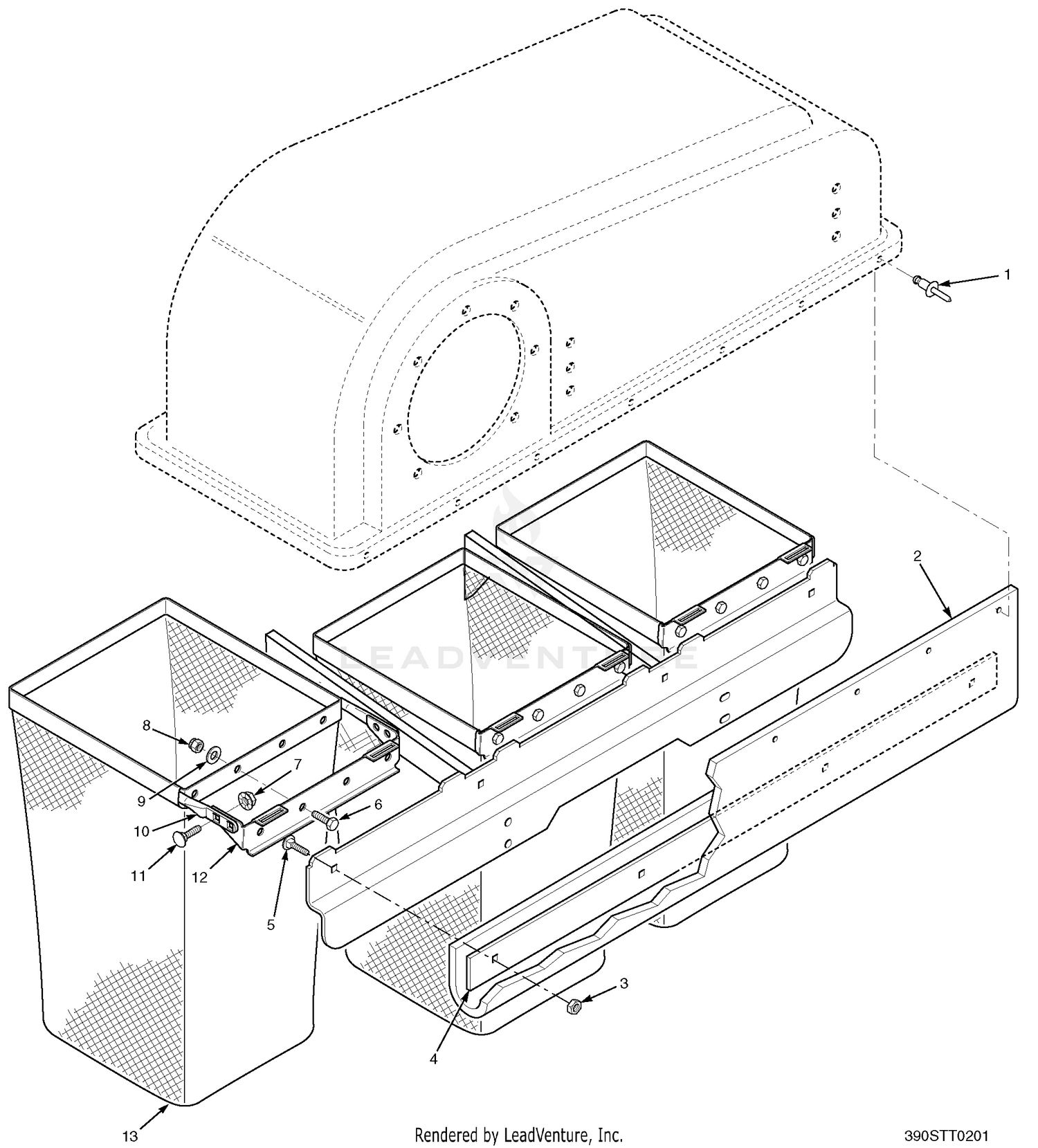 GC-STT/SCZ-61V Bag Support Bracket And Seal