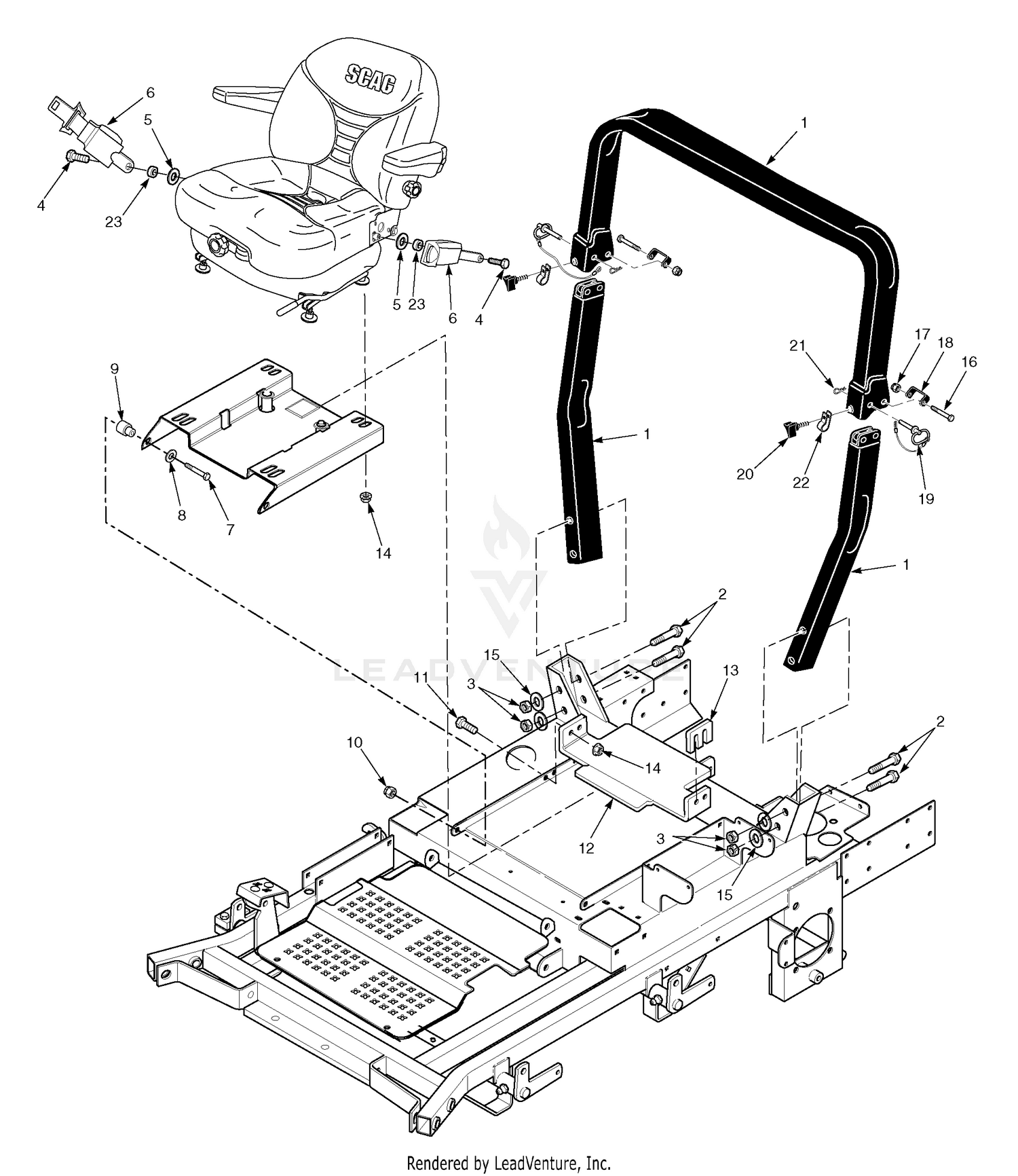 Roll - Over Protection System - With Suspension Seat
