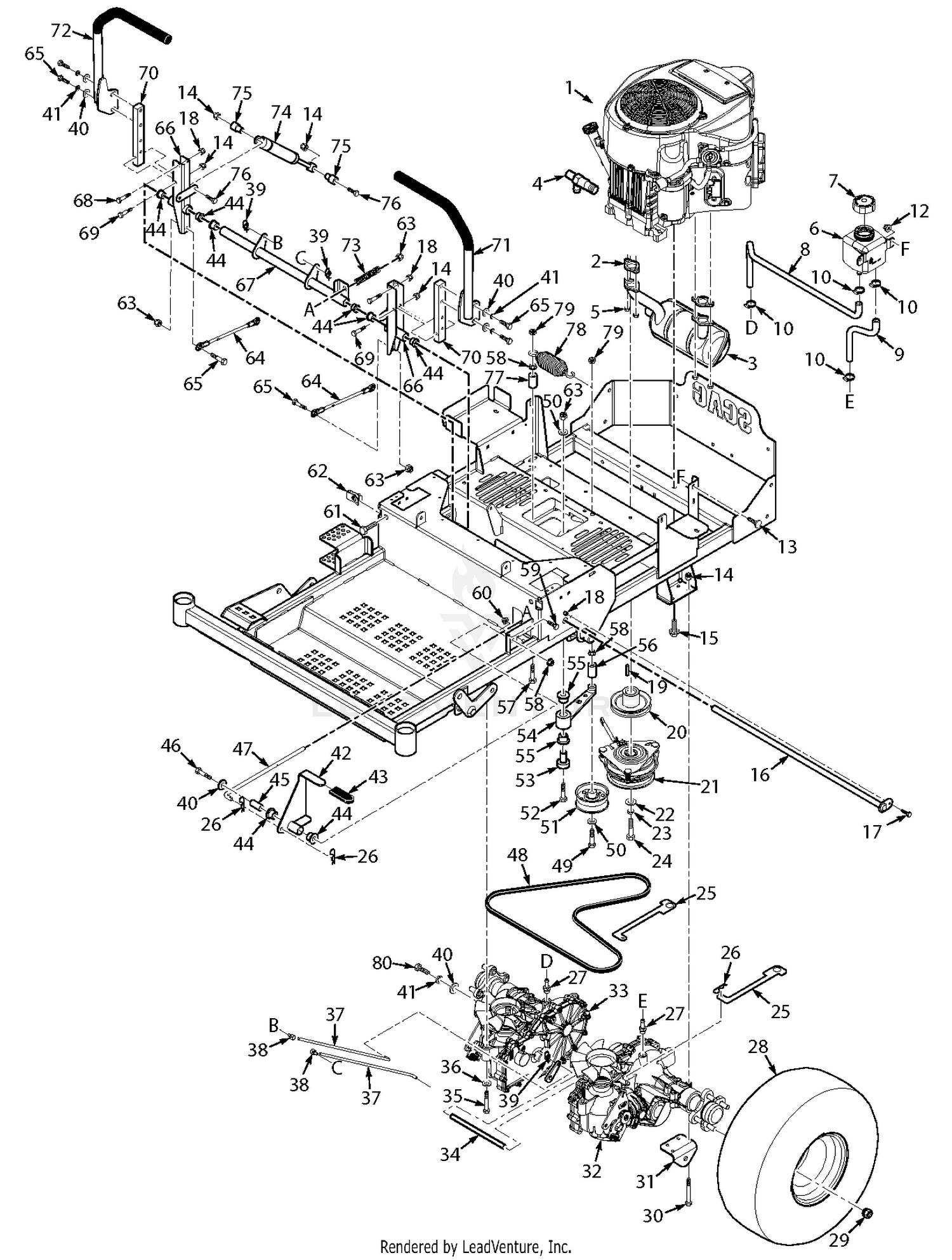 48 & 52 Drive System Components