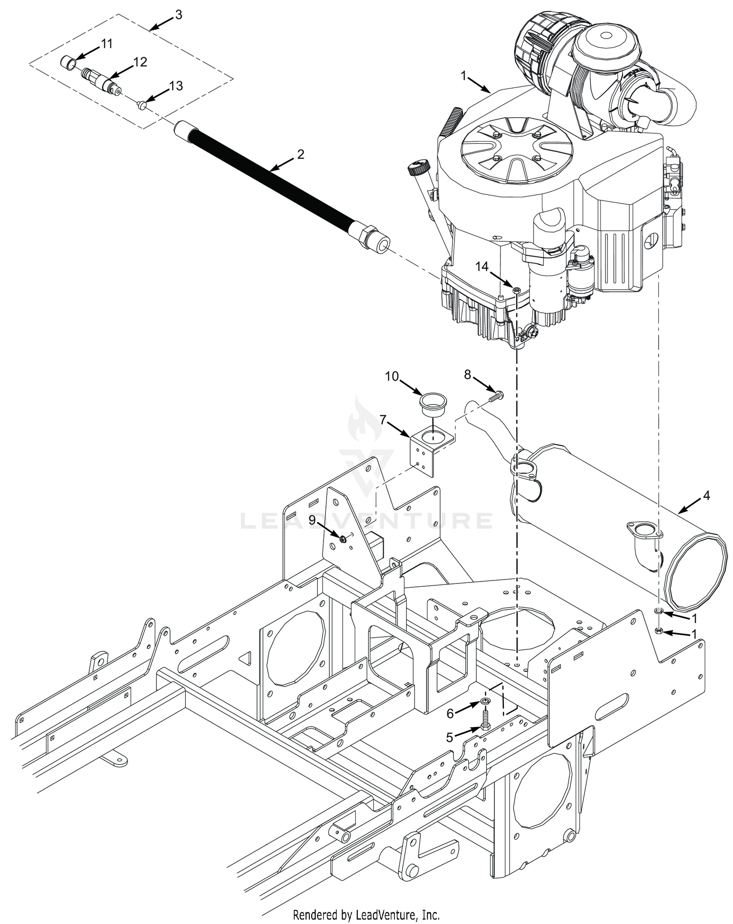 SCZII ENGINE & ATTACHING PARTS