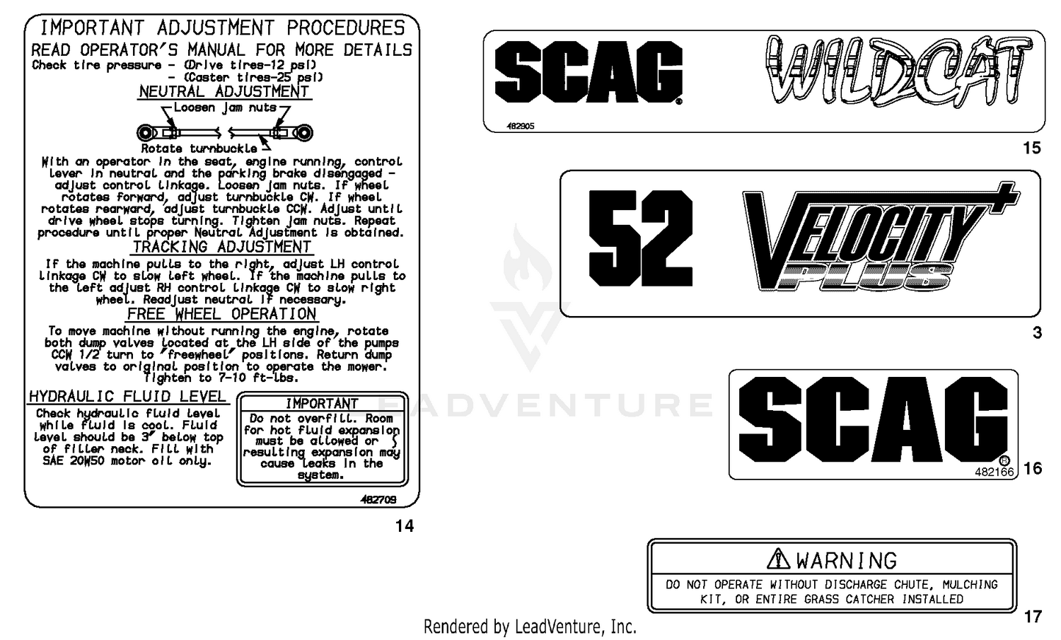 Replacement Decals And Information Plates (Part 2)