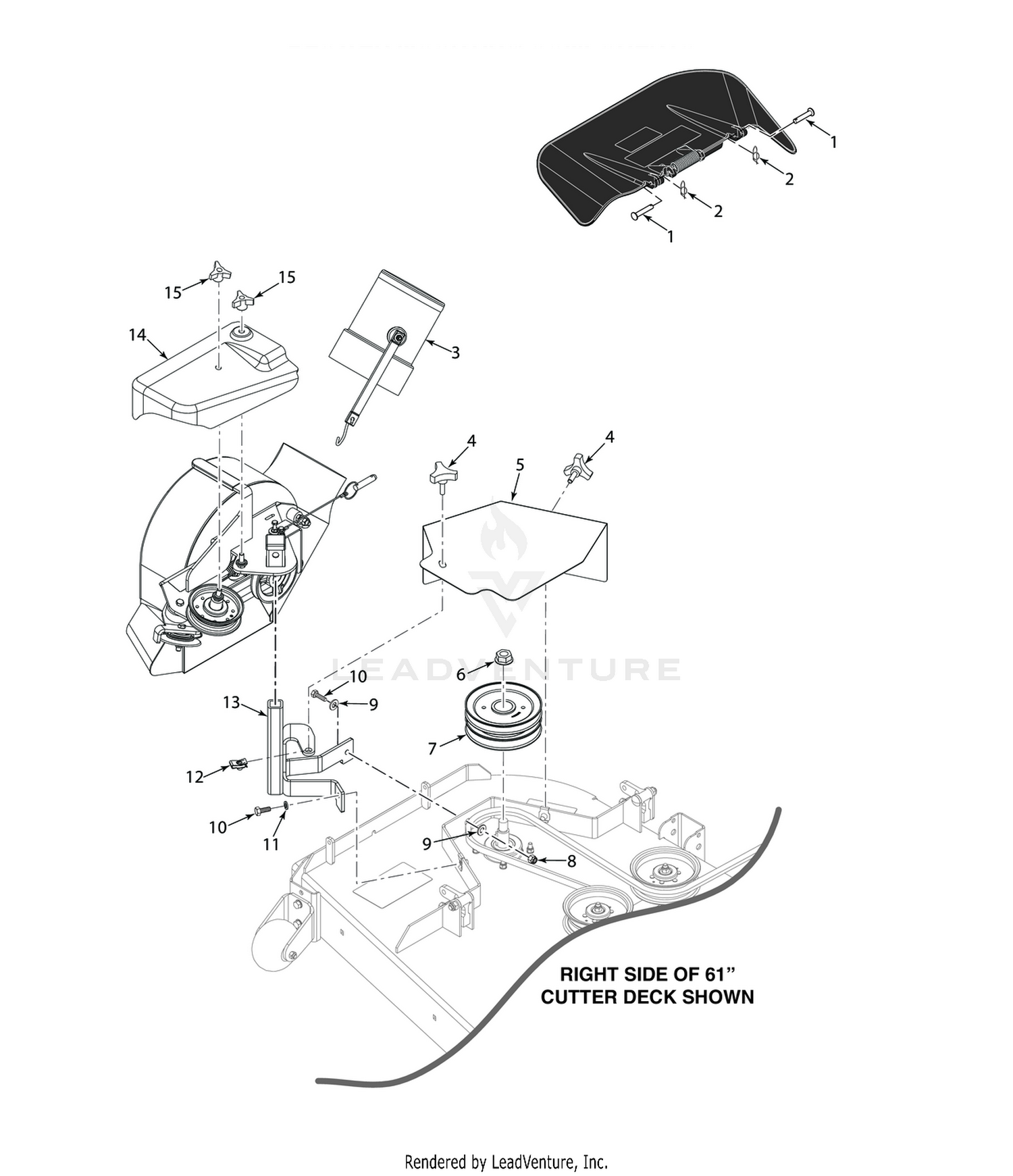 SPZ 52"/61" BLOWER MOUNTING COMPONENTS