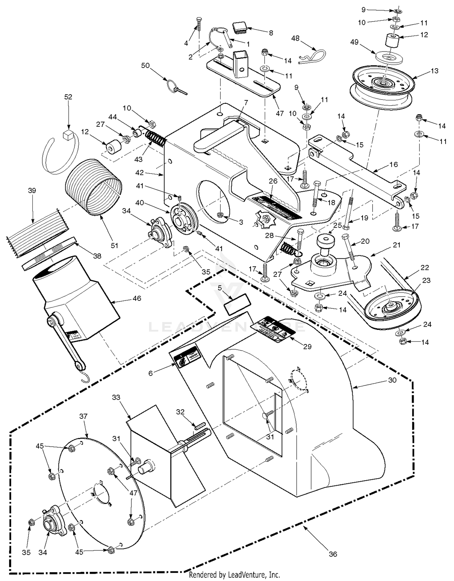 GC-STC-61V Blowerhousing Assembly
