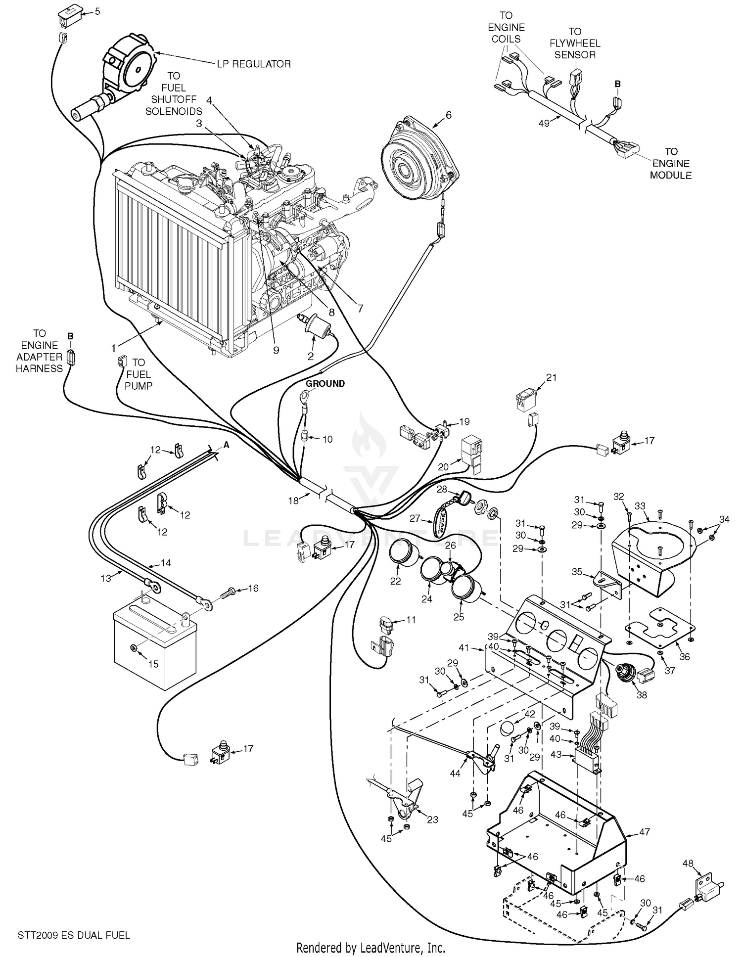 Electrical System - Kubota Dual Fuel