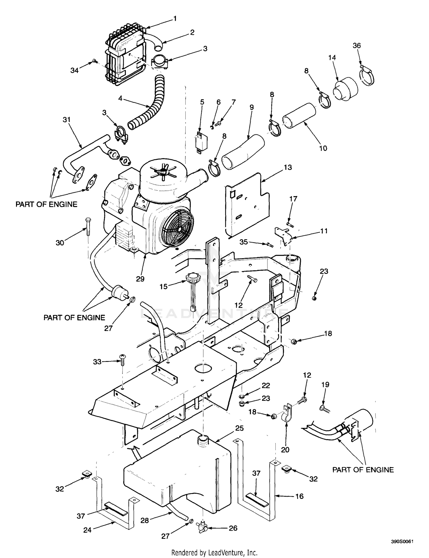 Engine And Attaching Parts