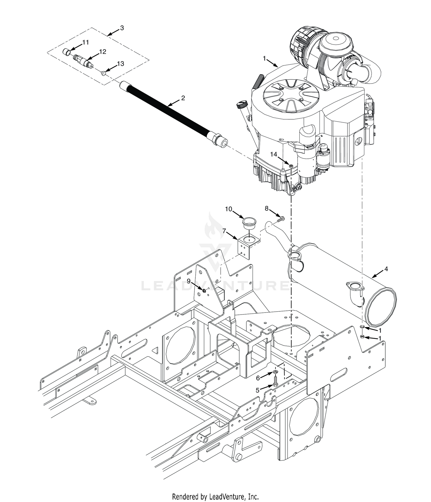 SCZII ENGINE & ATTACHING PARTS