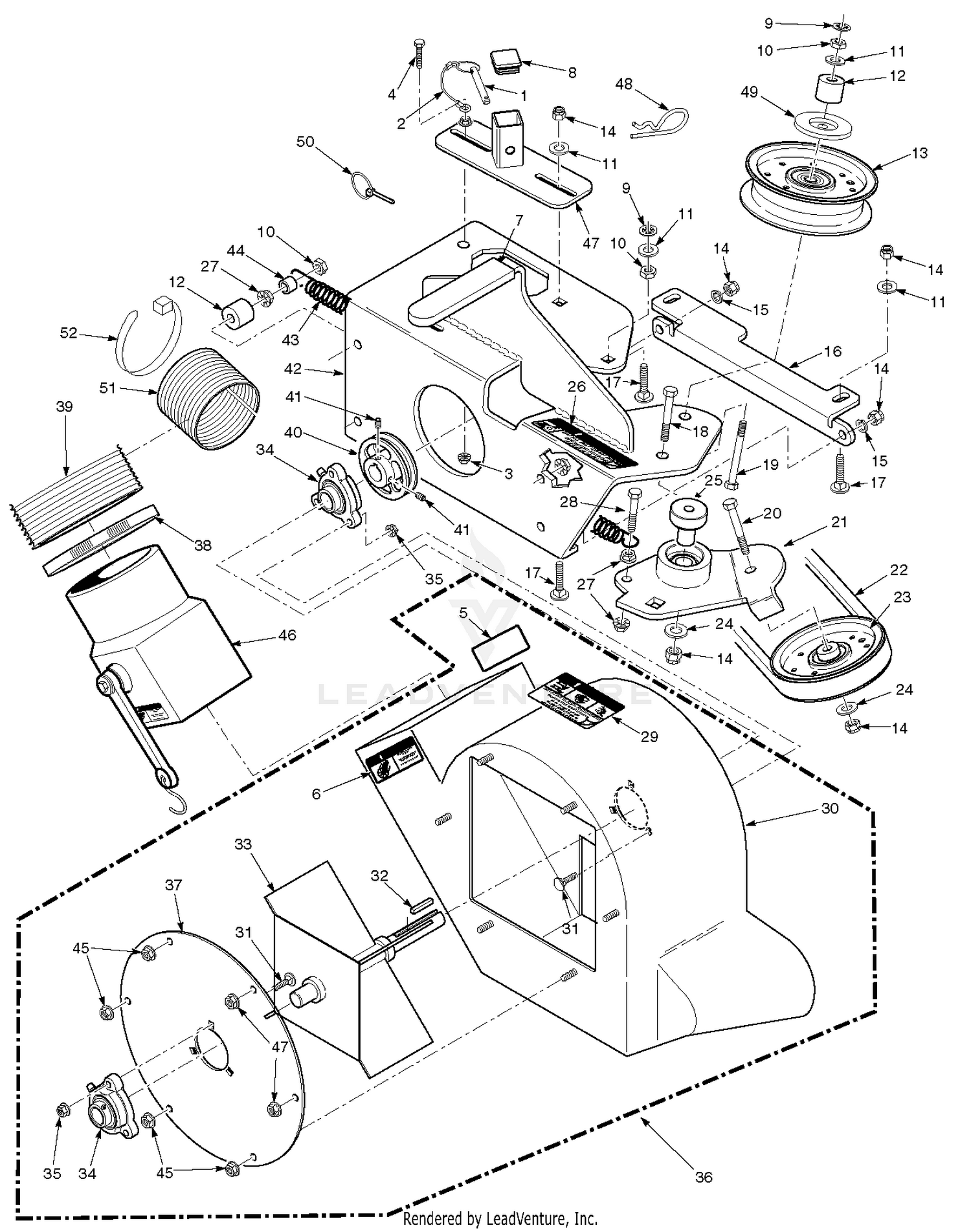 GC-STT / SCZ Blower Housing Assembly