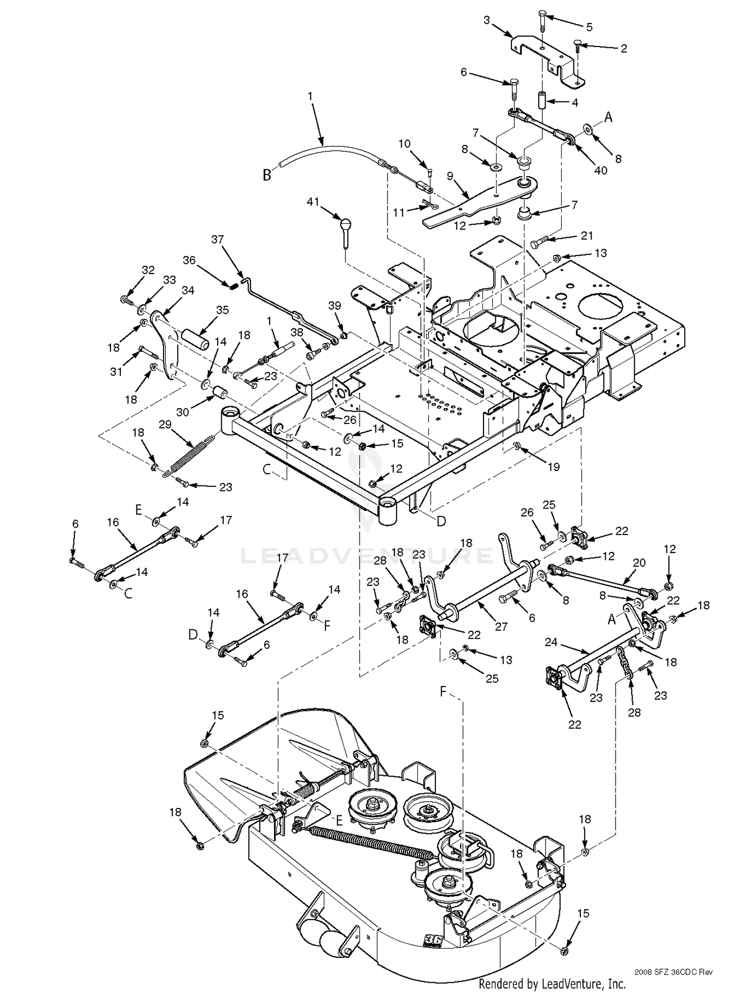 Cutter Deck Controls - SFZ36