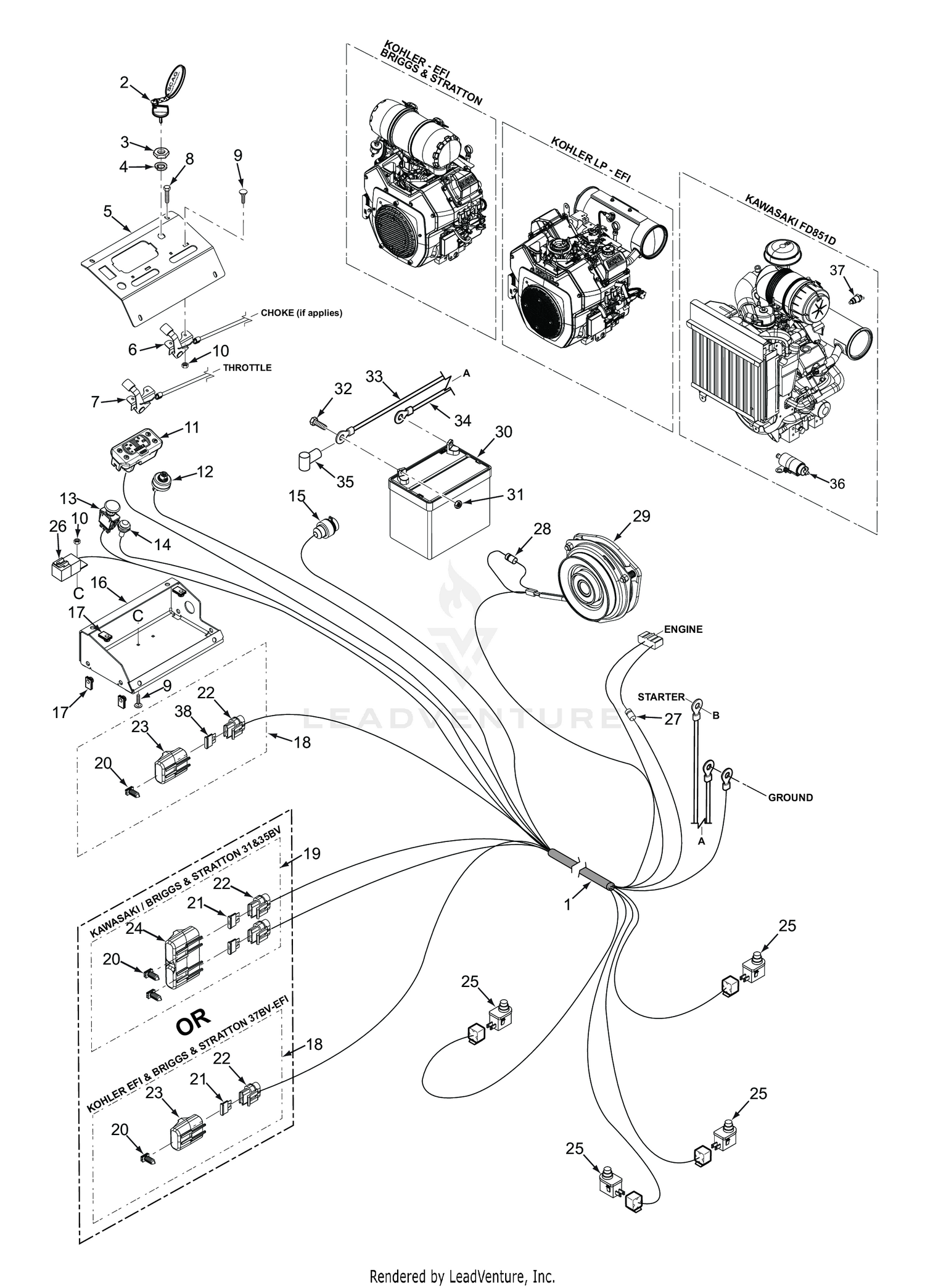 STTII ELECTRICAL SYSTEM - GASOLINE & LP ENGINES