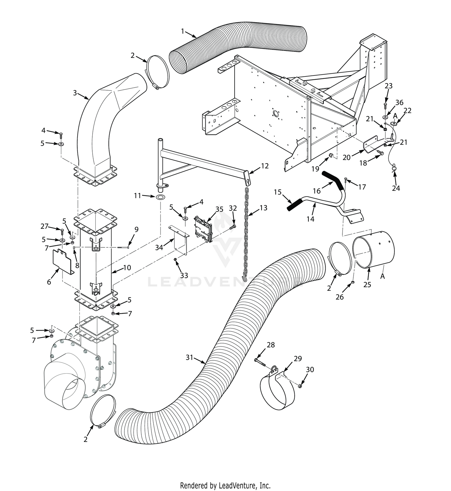 INTAKE AND DISCHARGE ASSEMBLY