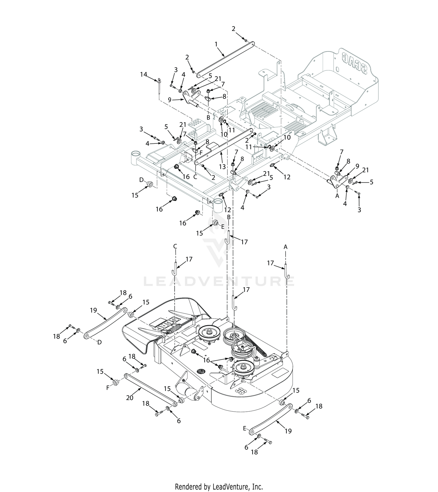 36 CUTTER DECK CONTROLS