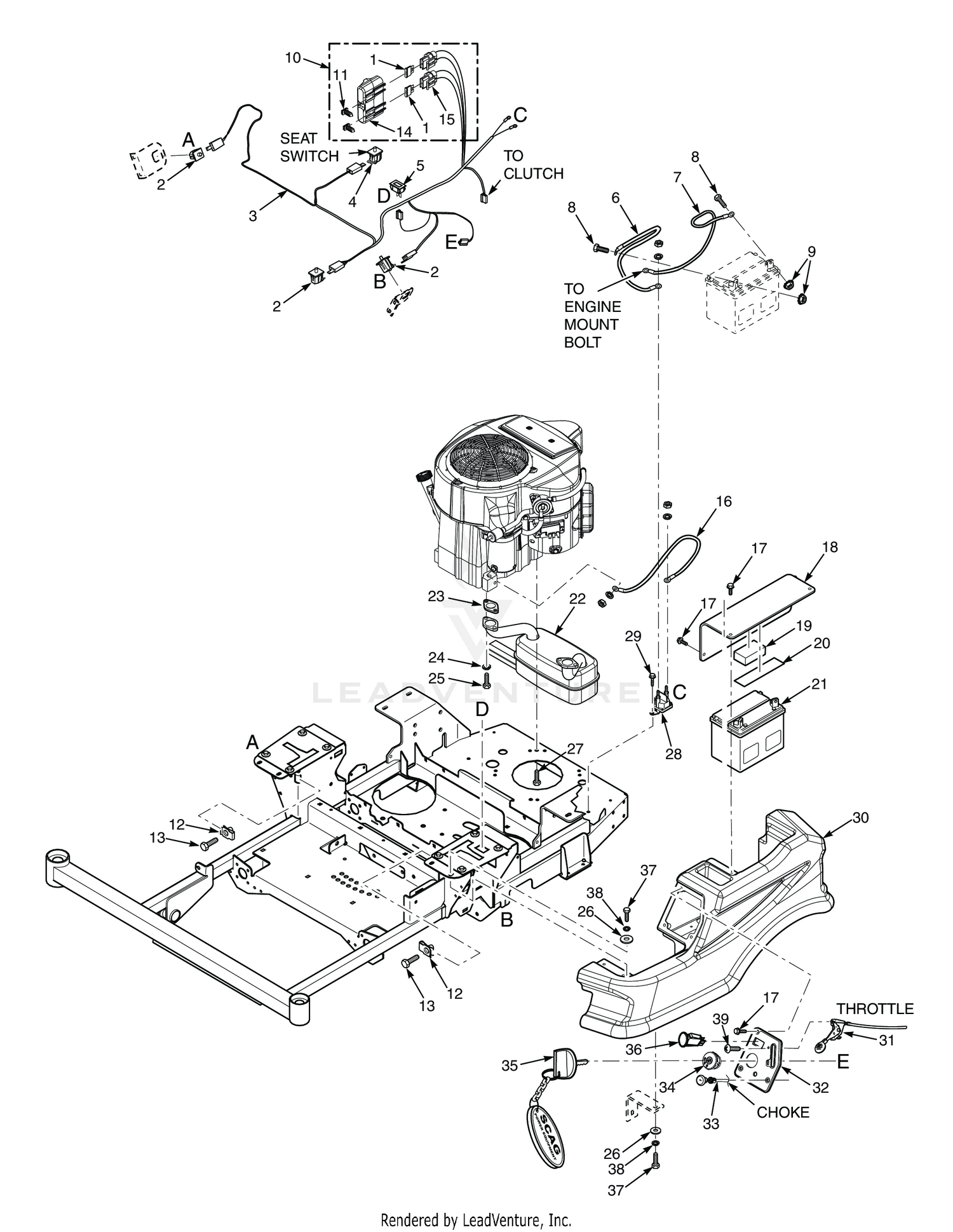 EXHAUST AND ELECTRICAL SYSTEM - SFZ48H