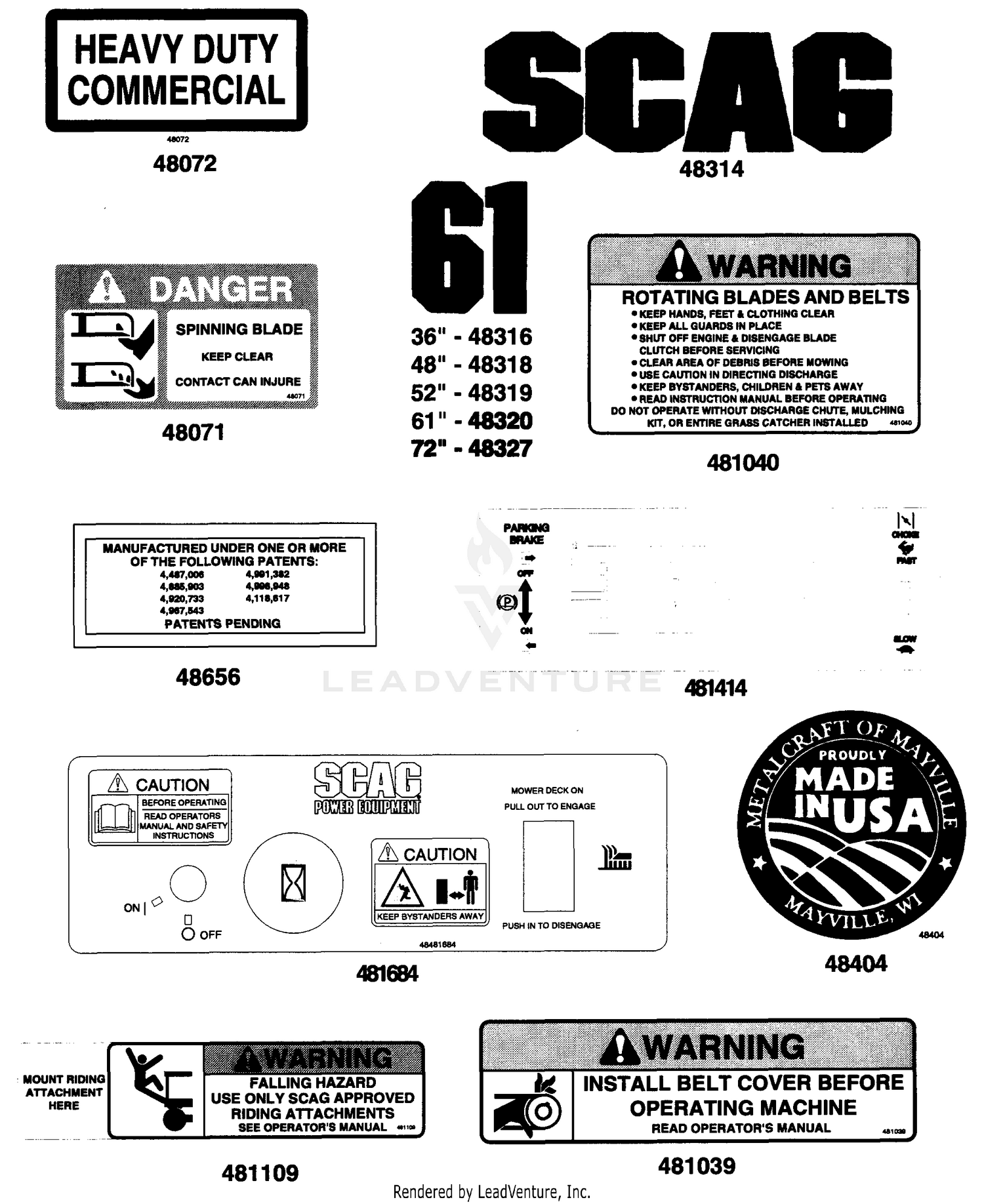 Replacement Decals & Information (Part 1)
