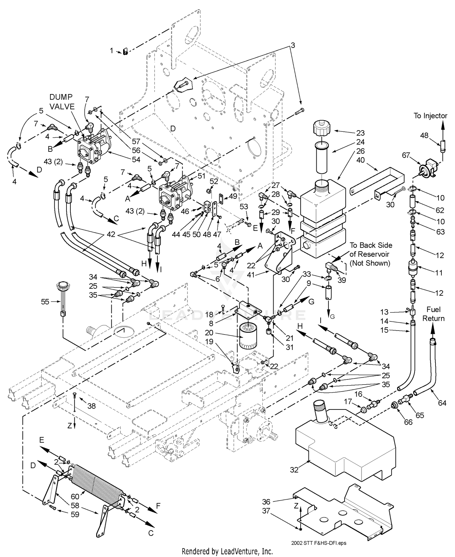 Fuel And Hydraulic System - Kawasaki 29DFI