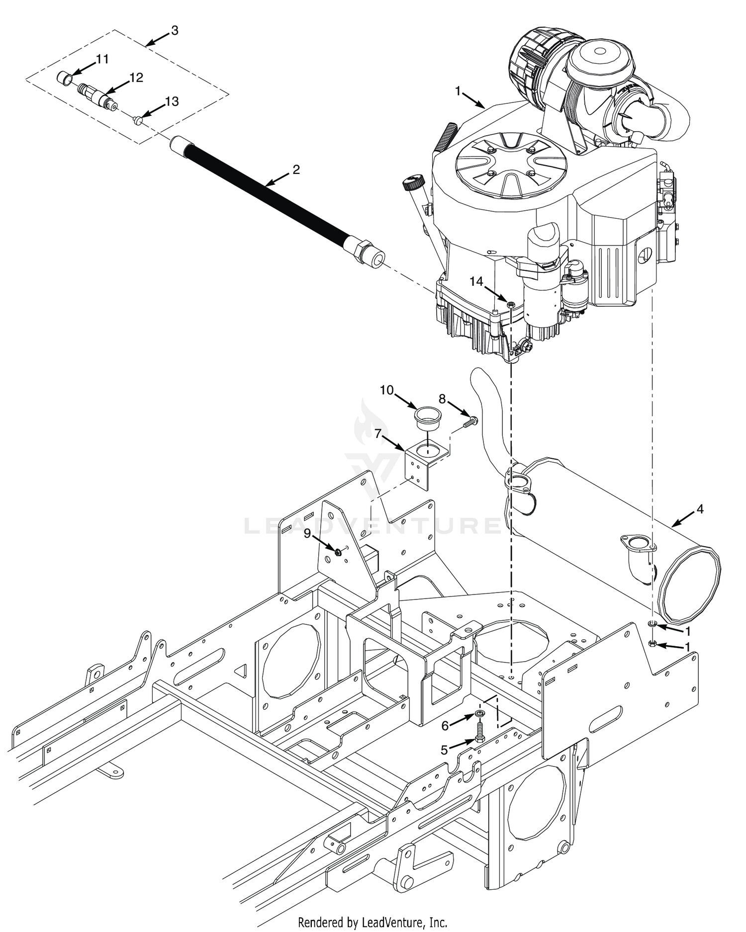 SCZII ENGINE & ATTACHING PARTS