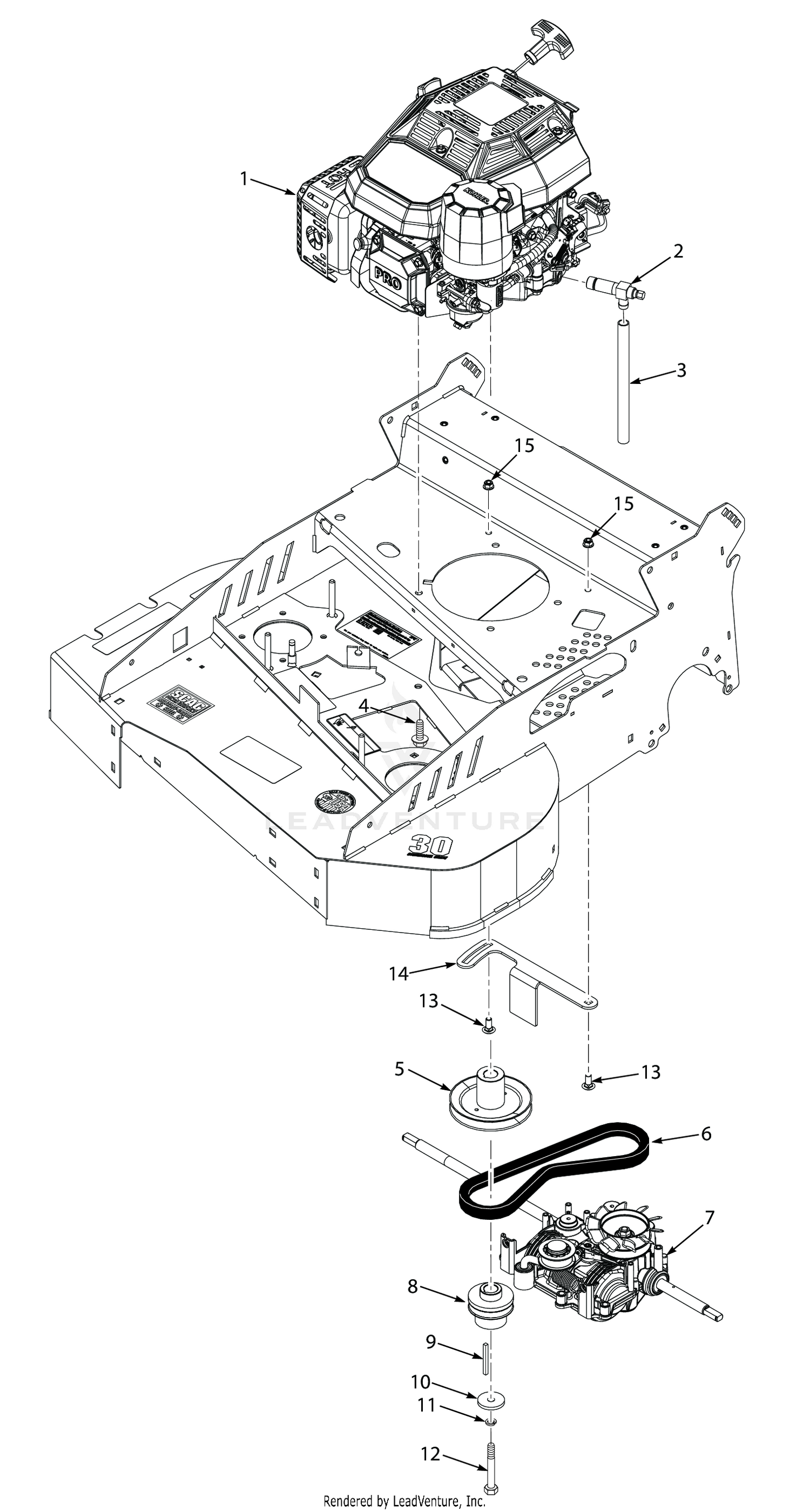 ENGINE AND ATTACHING PARTS