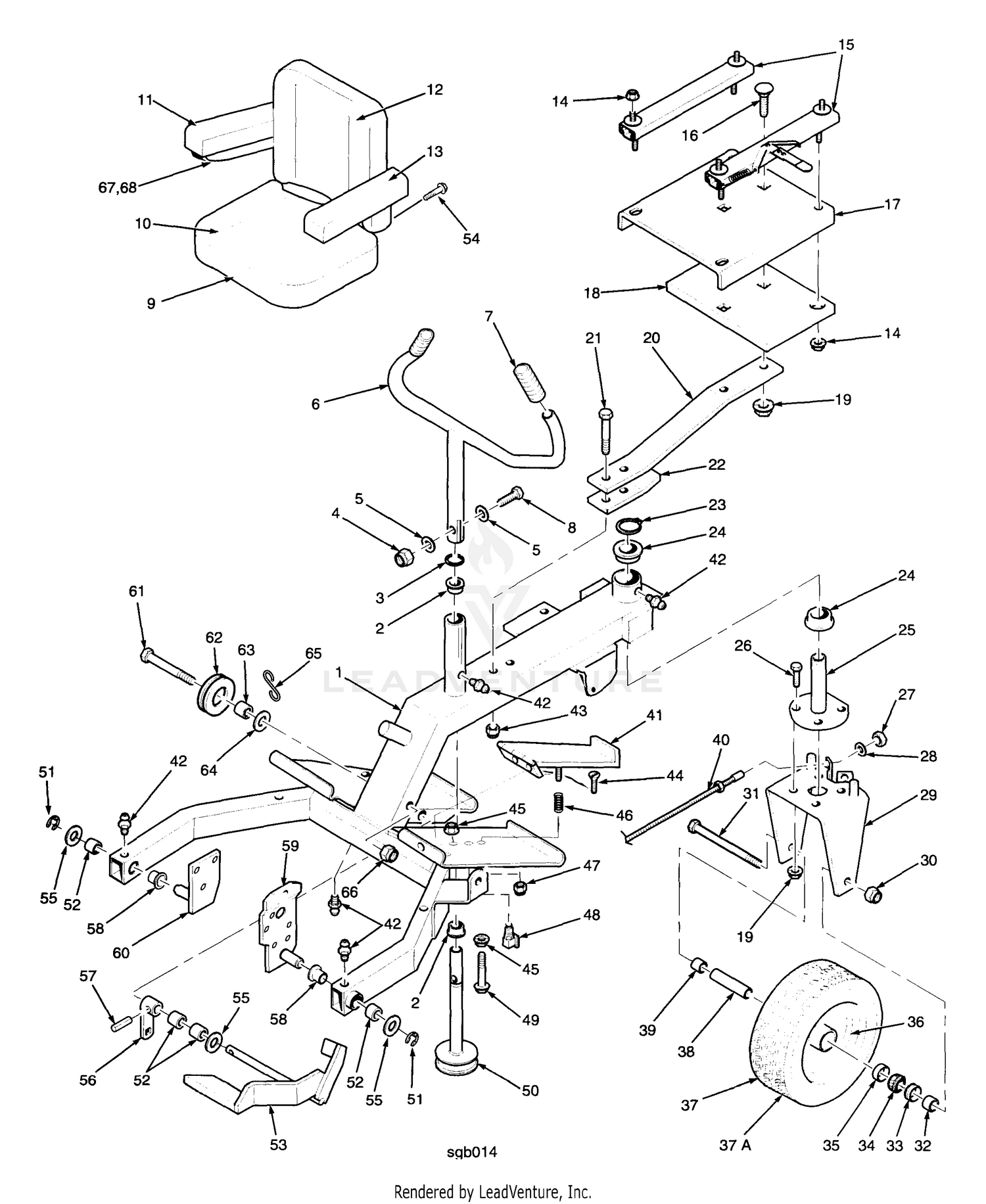 Rider Frame Assembly