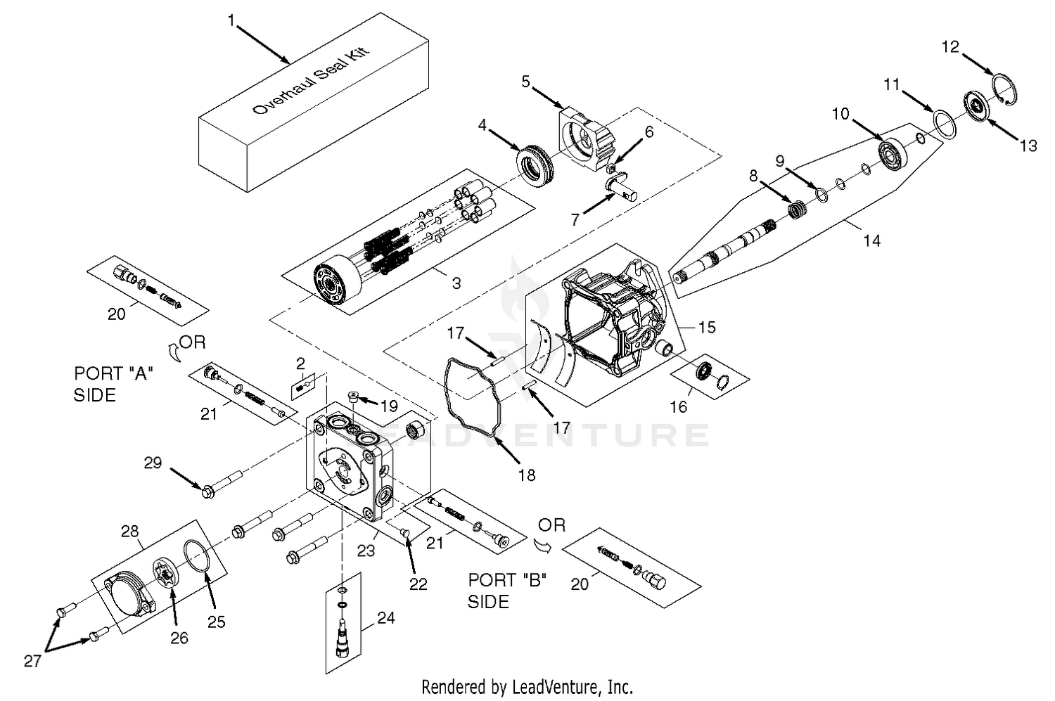 BDP-16A Hydraulic Pump Assembly