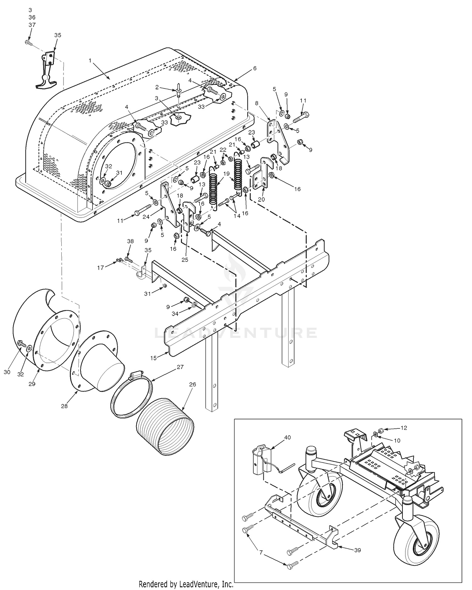 Bucket Support Components (Upper)