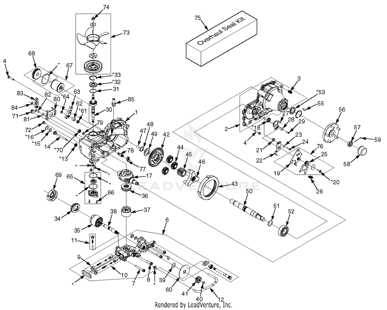 ZT - 5400 Transaxle Assembly