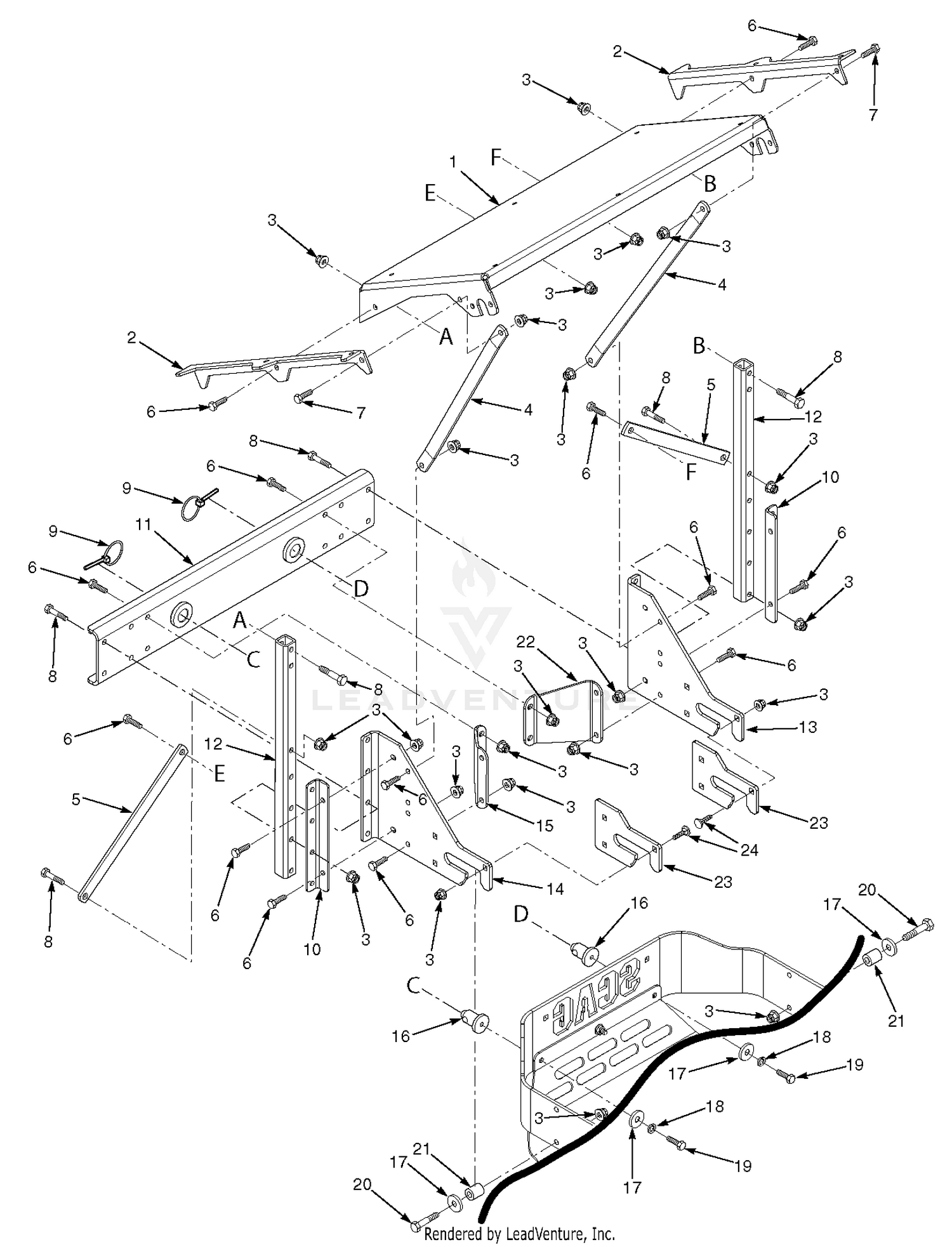 GC-SCZ48 / 52-CS Hopper Support Components