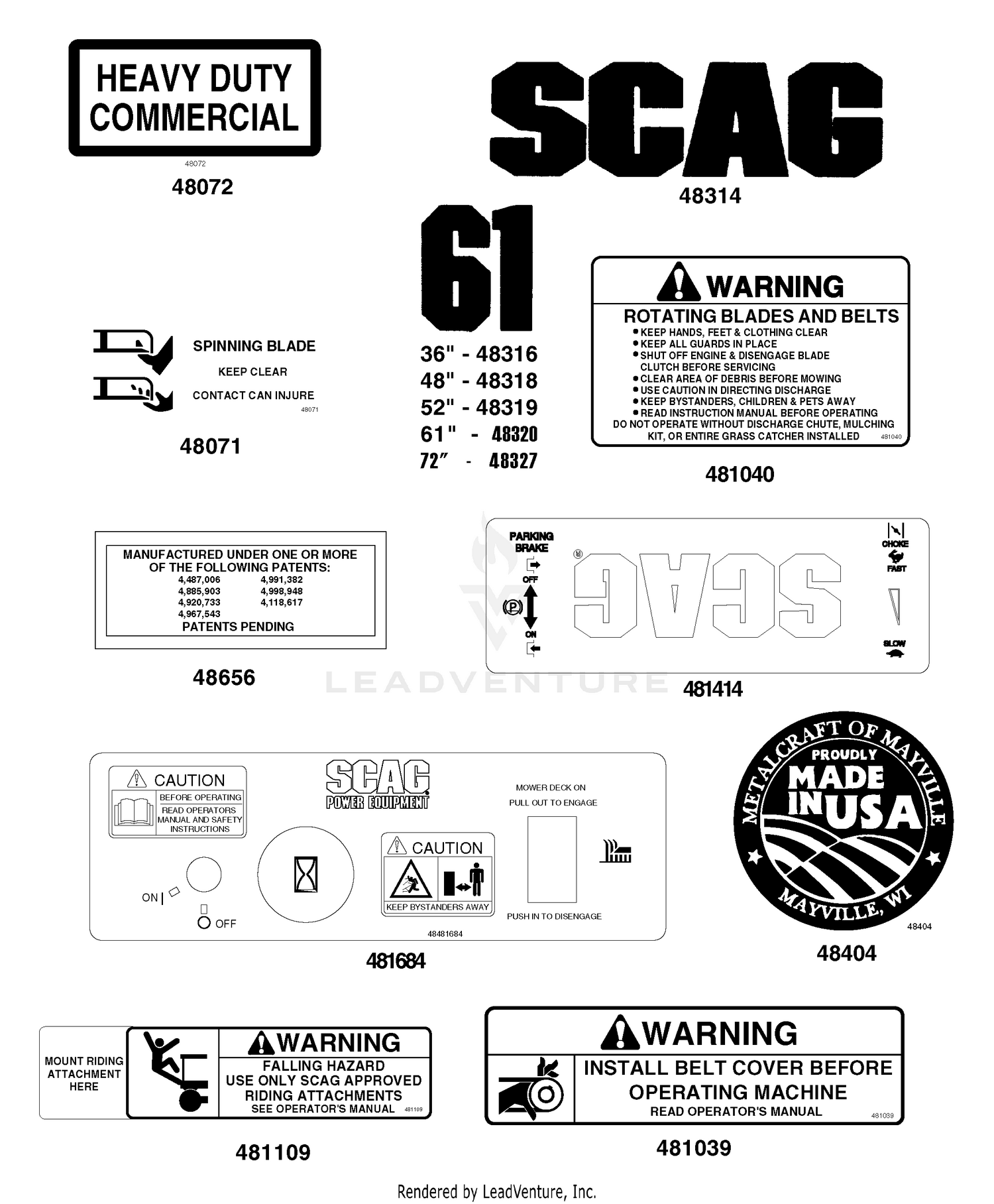 Replacement Decals & Information (Part 1)