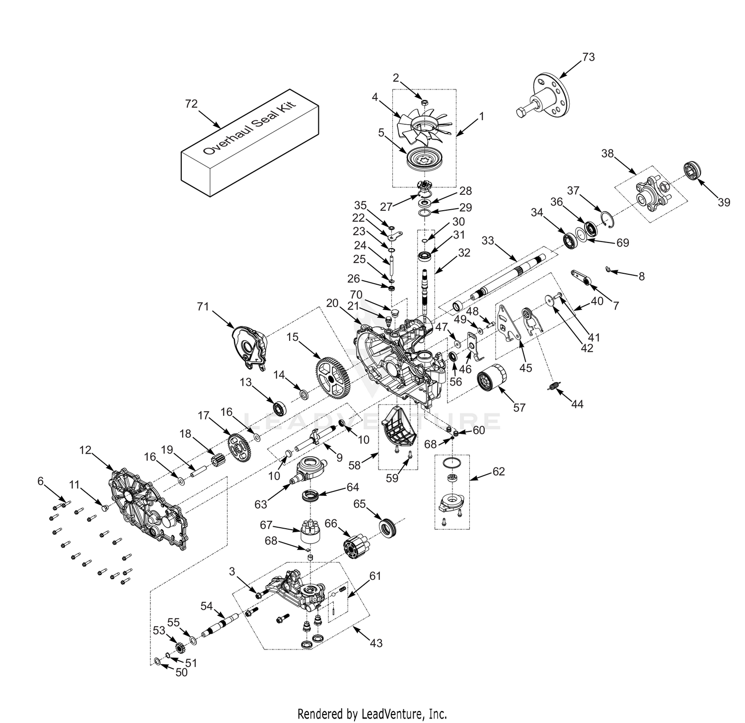 ZT-3100 HYDRAULIC AXLE ASSEMBLY - SPZ52
