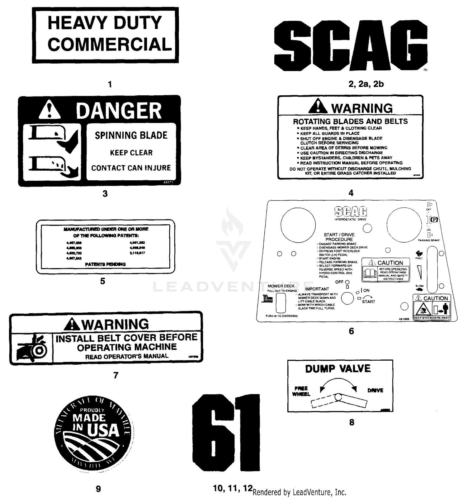 Replacement Decals & Information