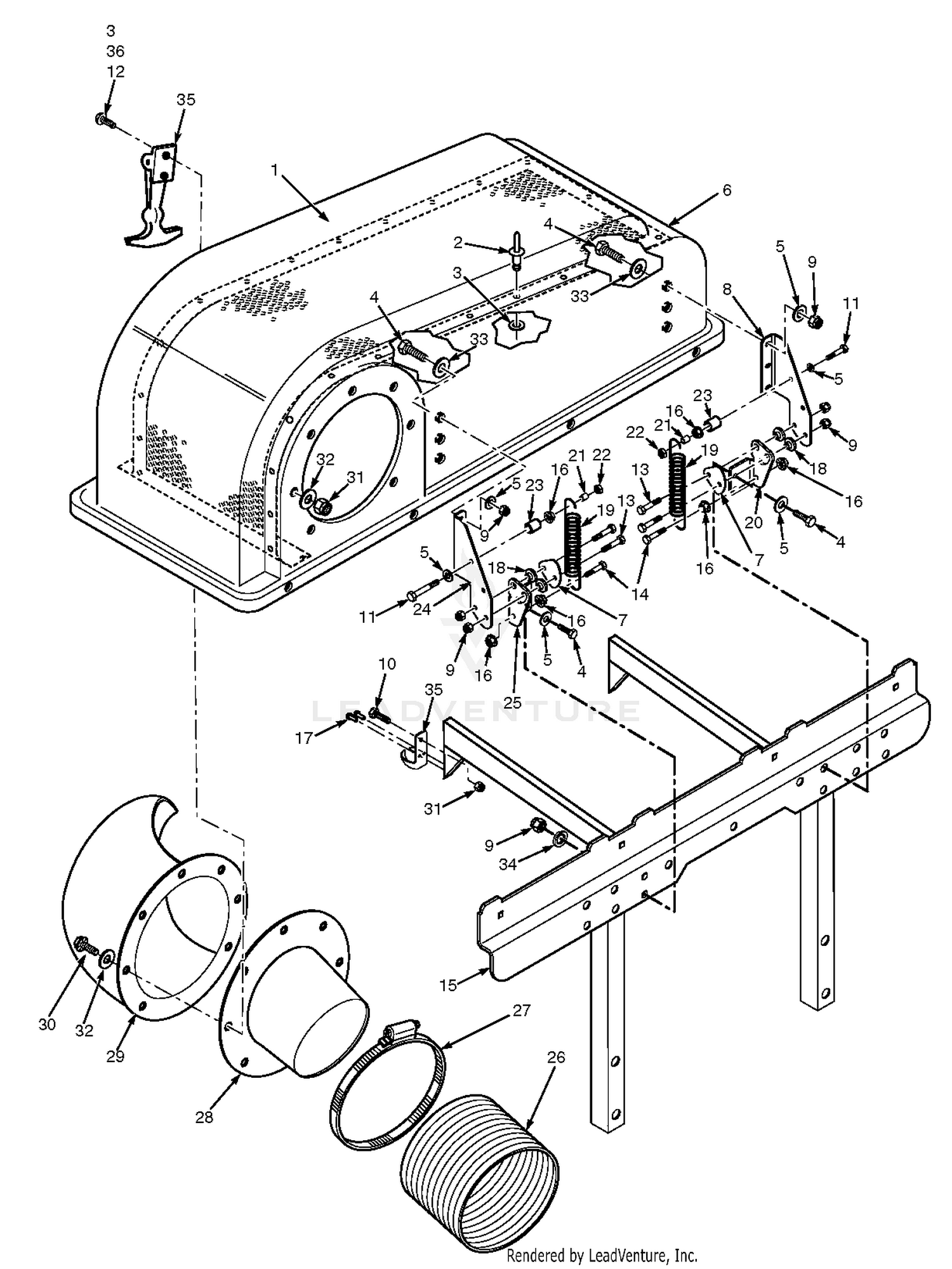 GC Bag Support Components (Upper)