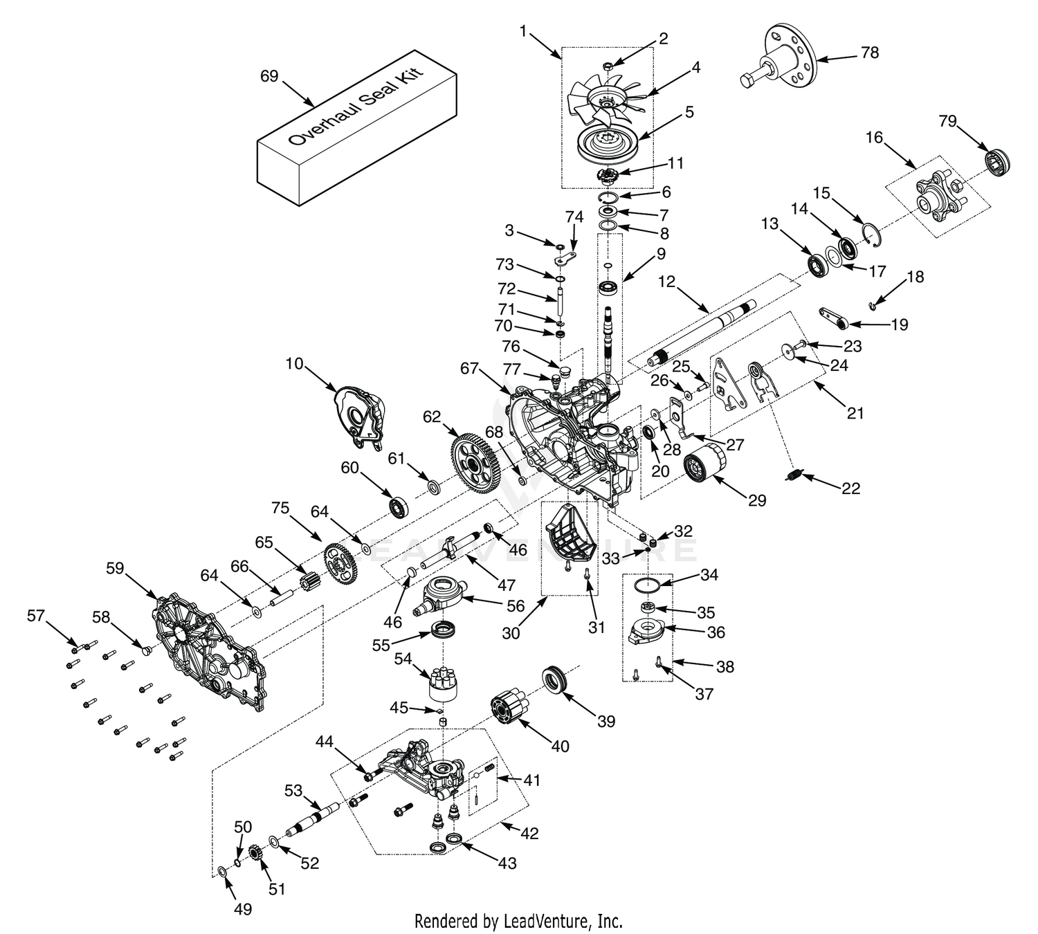 ZT-3400 HYDRAULIC AXLE ASSEMBLY - SPZ61