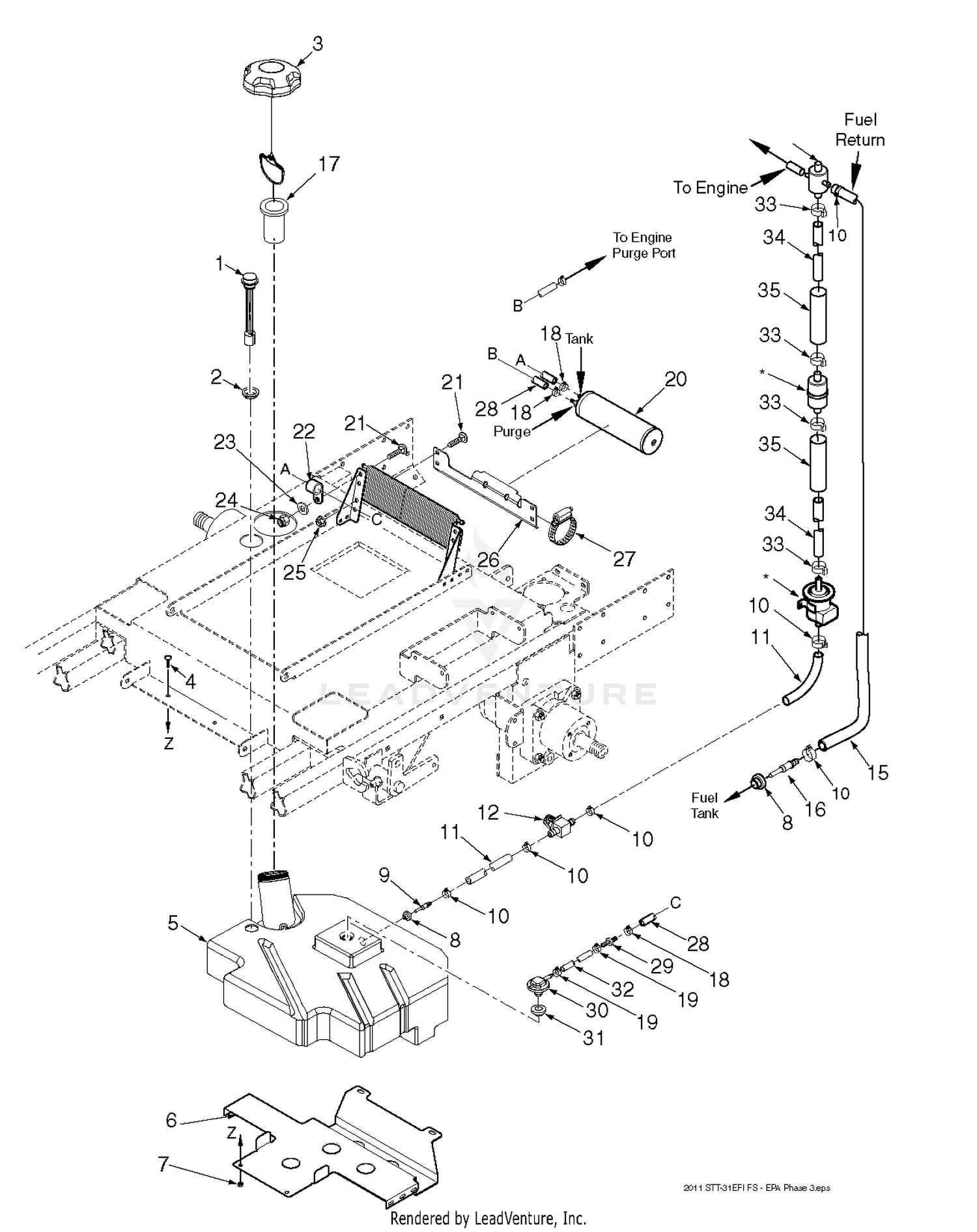 STT-31EFI Fuel System - EPA Phase 3