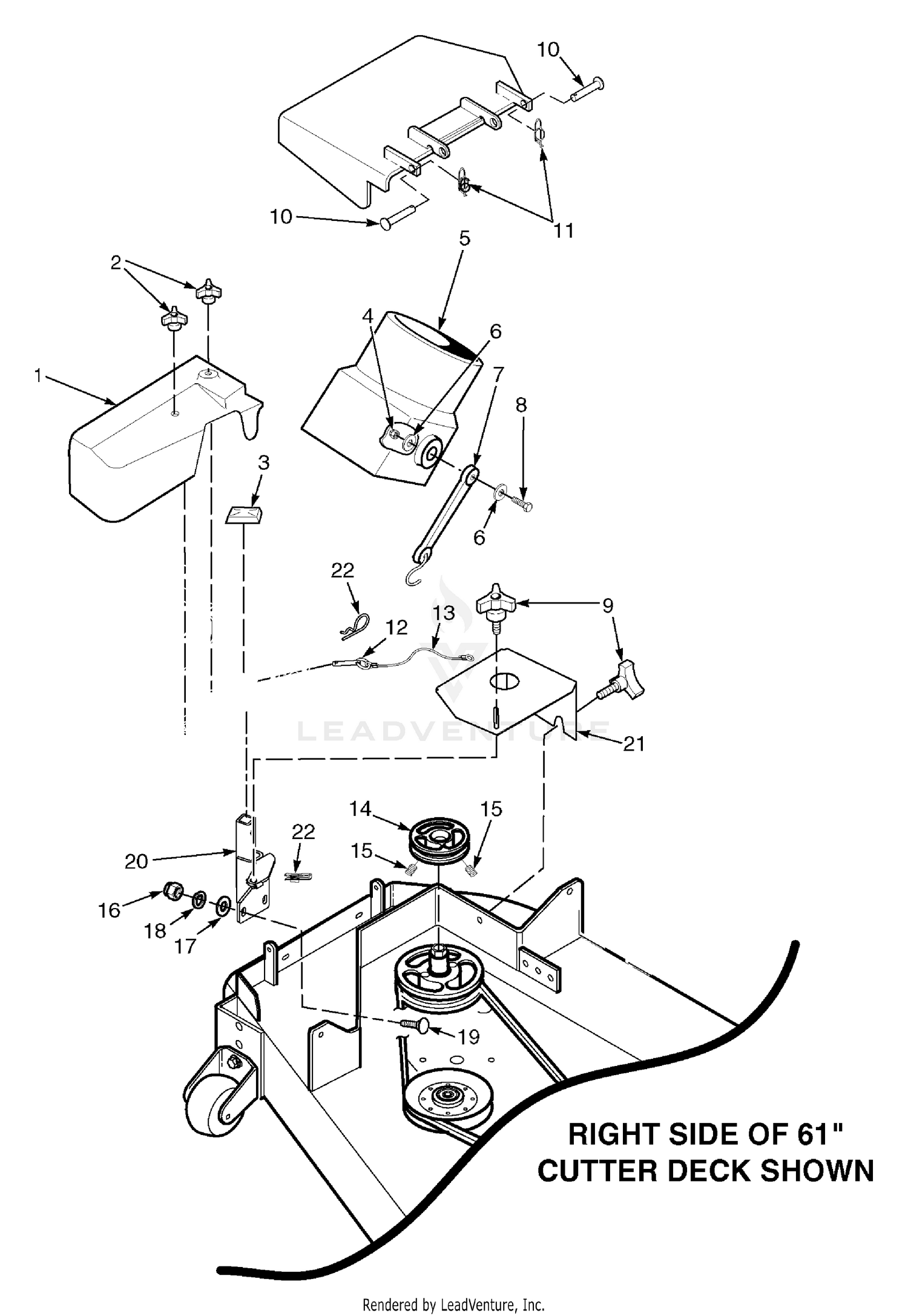 Blower Mounting Components 61"
