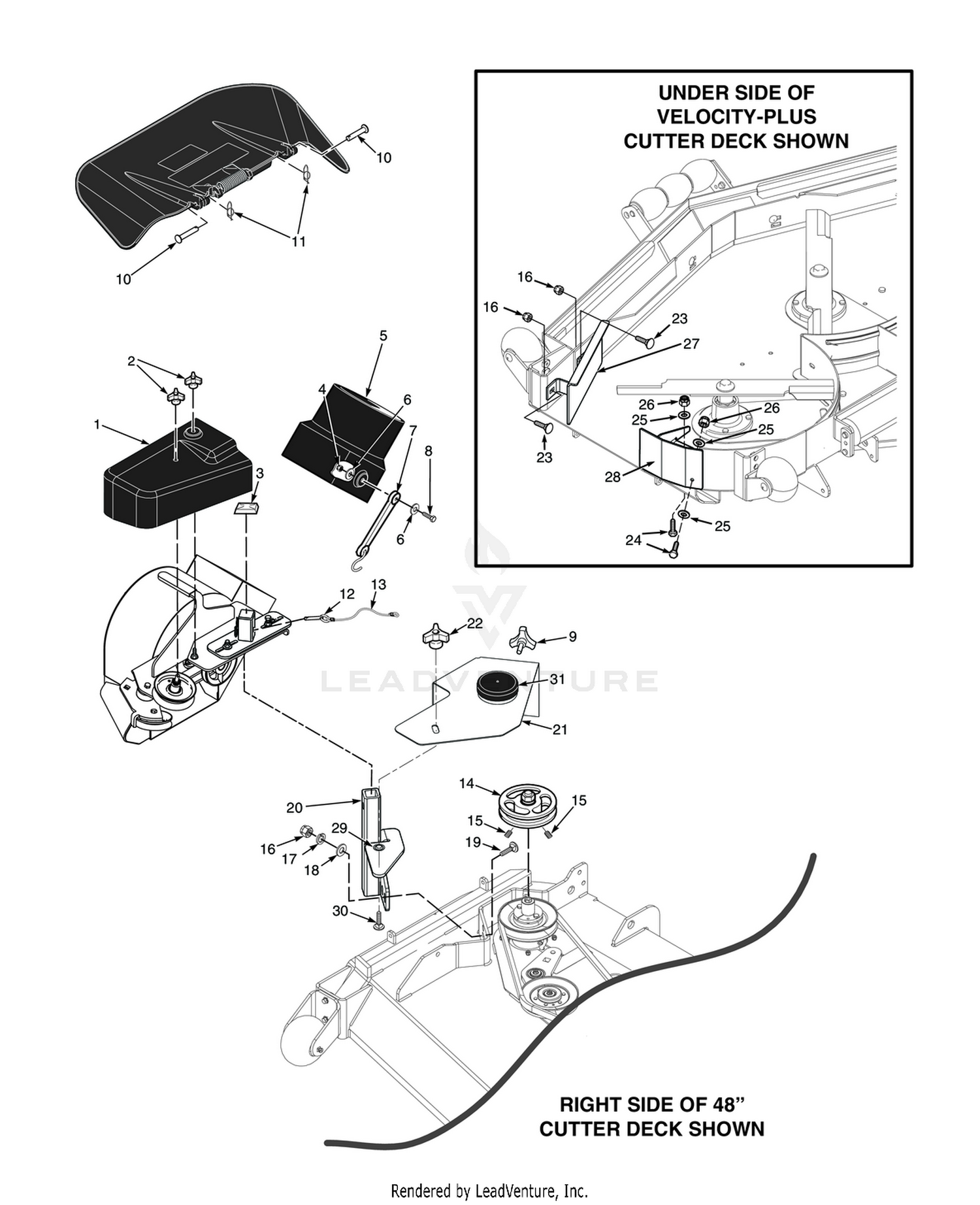STC-61" & STCII-61" BLOWER MOUNTING COMPONENTS