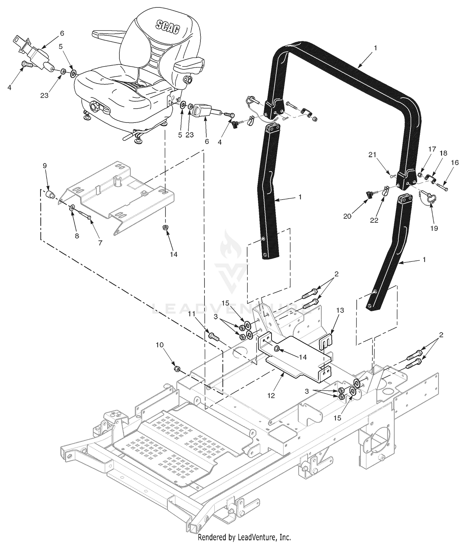 STT Roll-Over Protection System - With Suspension Seat