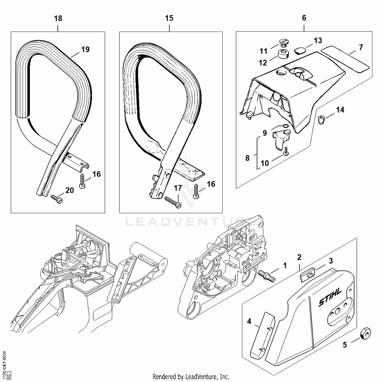 AP - Chain sprocket cover, Handlebar