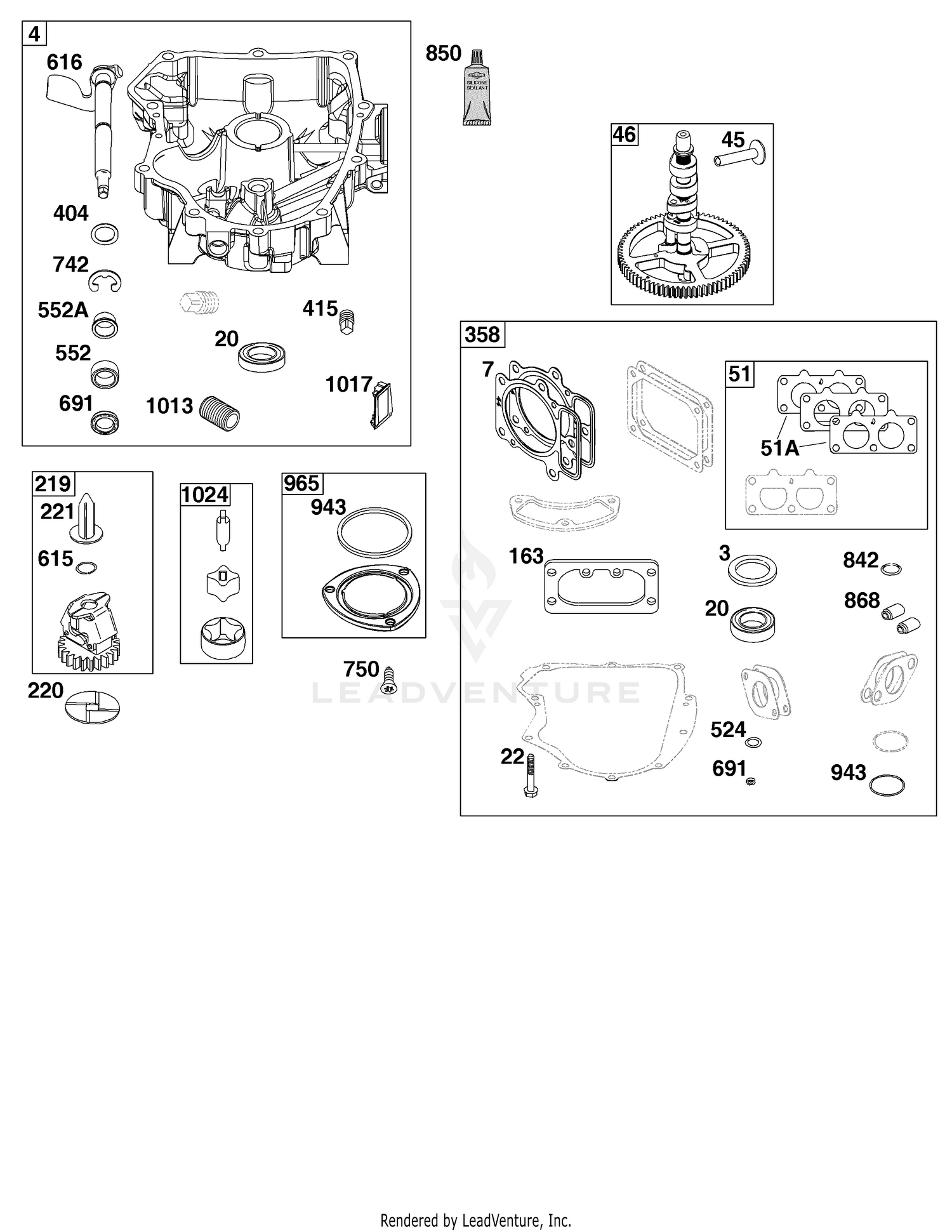 AE - CRANKCASE COVER/SUMP GROUP