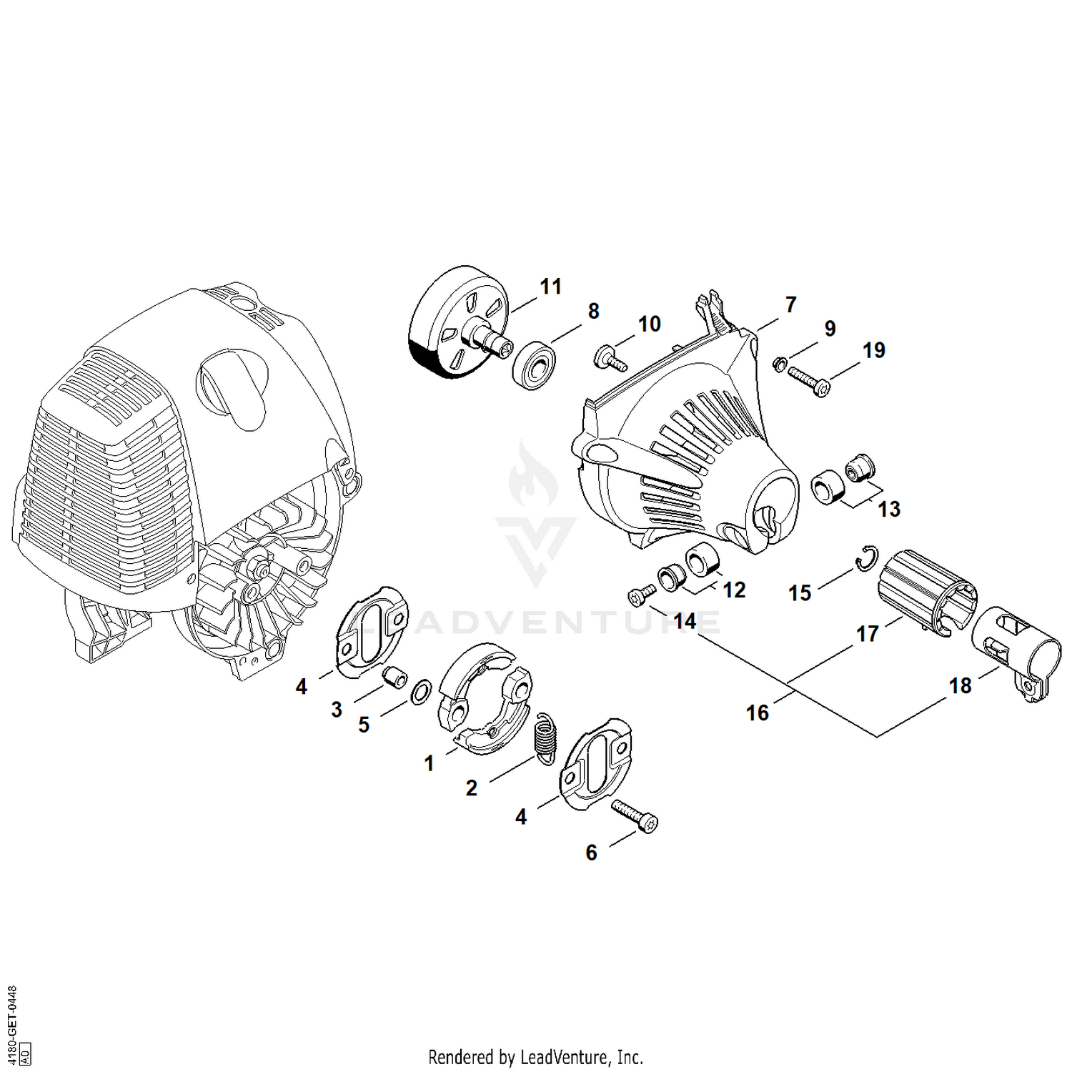 AI - Clutch, Fan housing