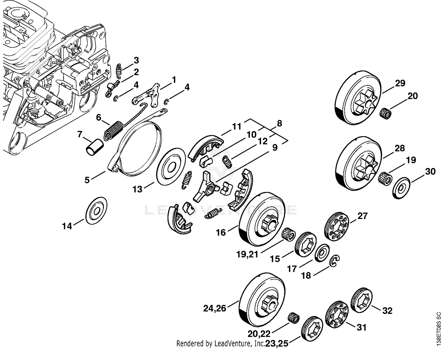 AE - Chain brake, Clutch