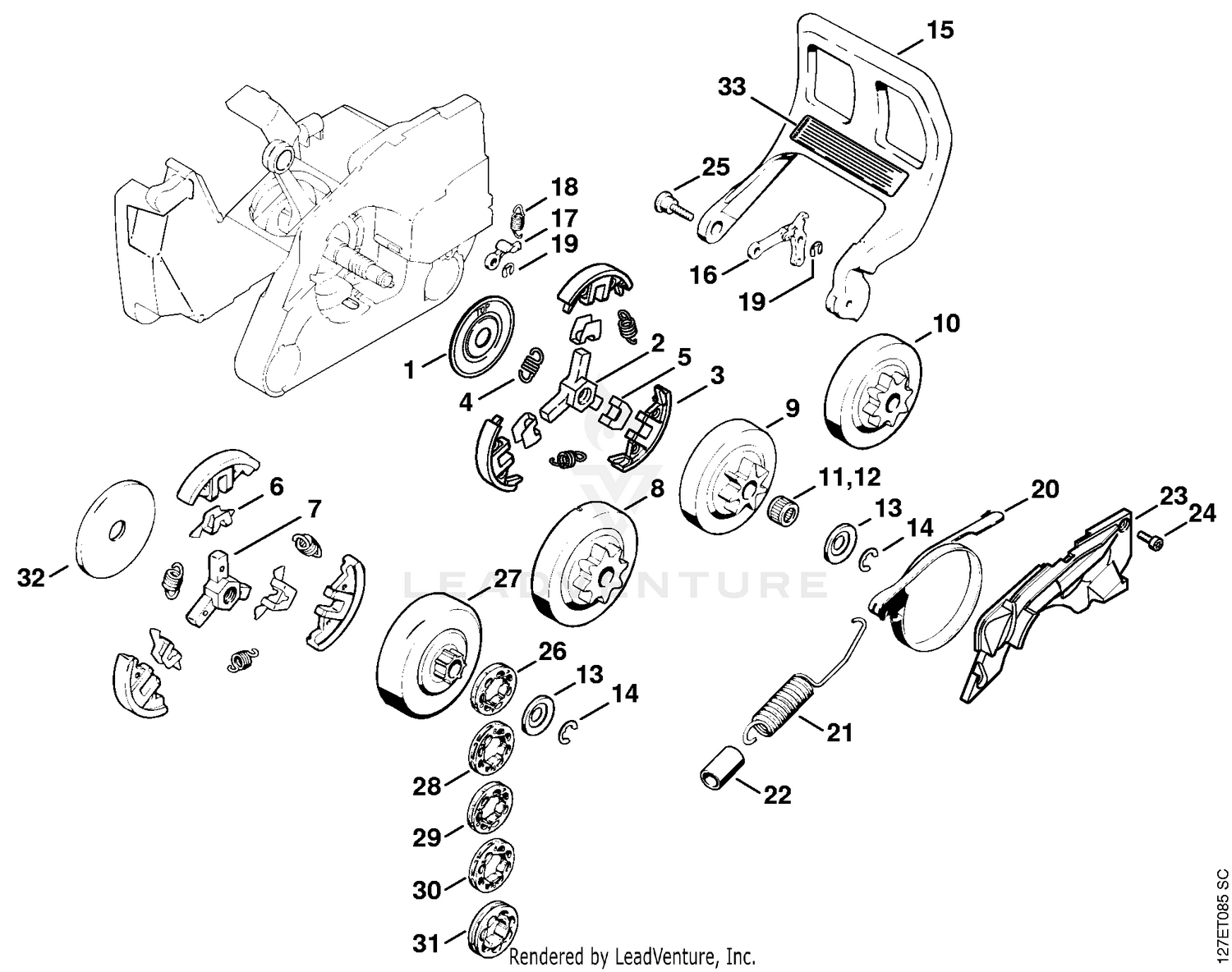 AD - Clutch, Chain sprocket