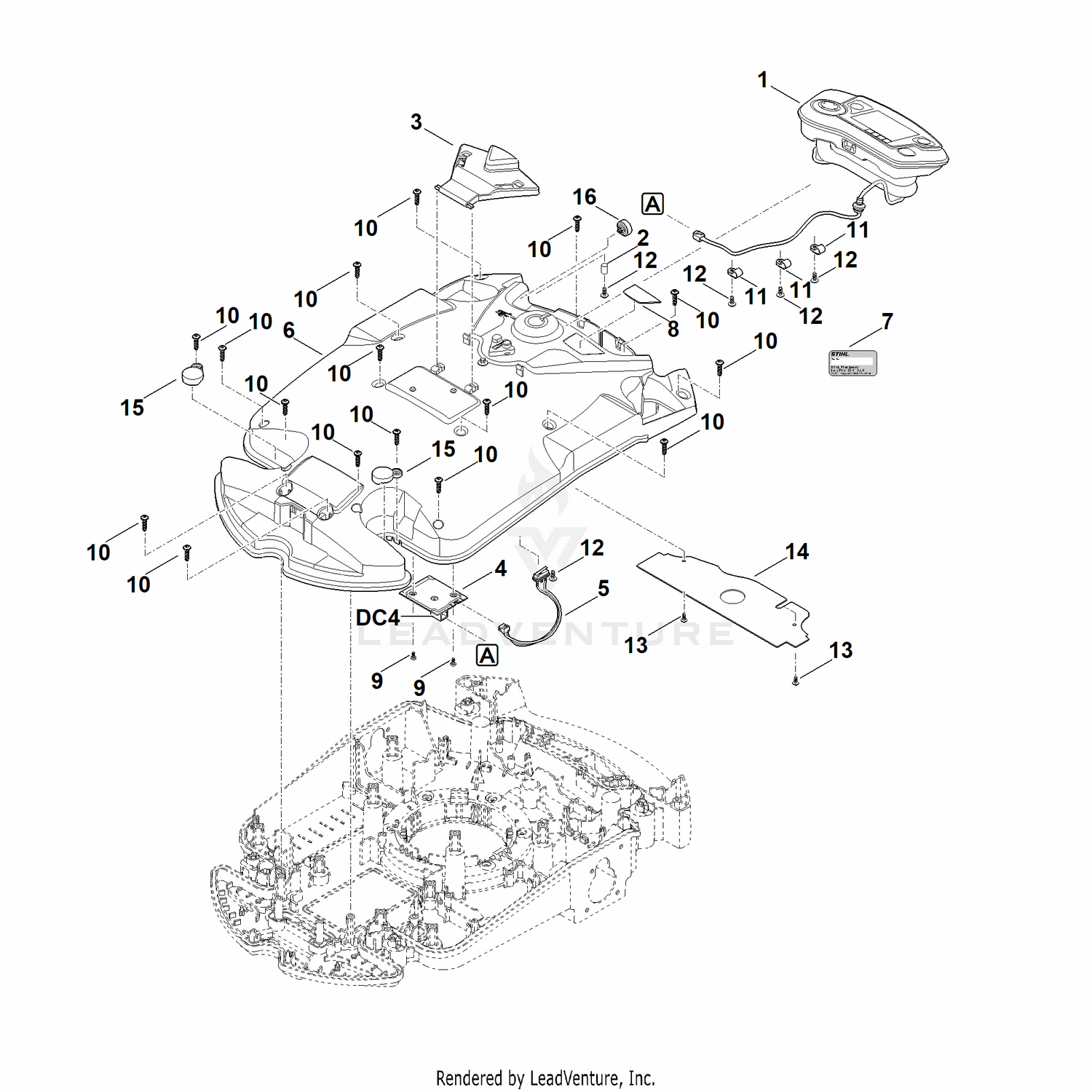AB - Housing upper part