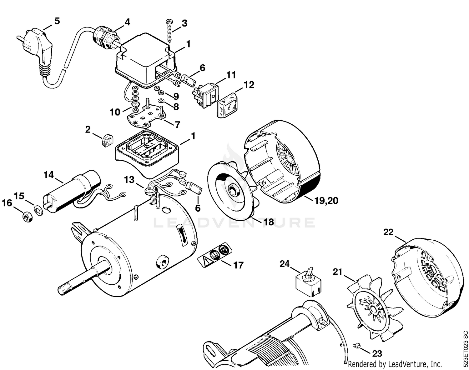 AF - Electric motor 230V/50Hz