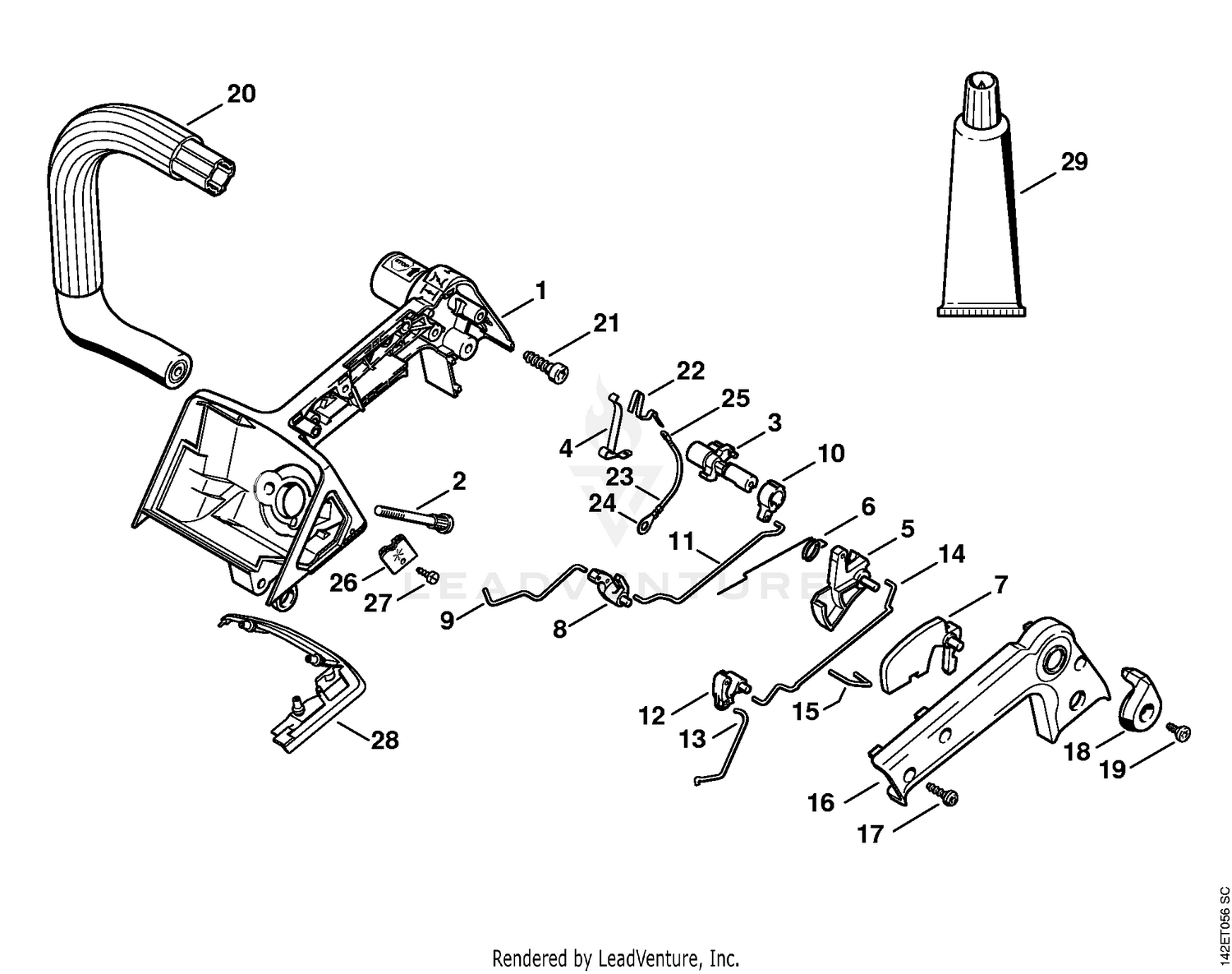 AG - Handle housing 020 T