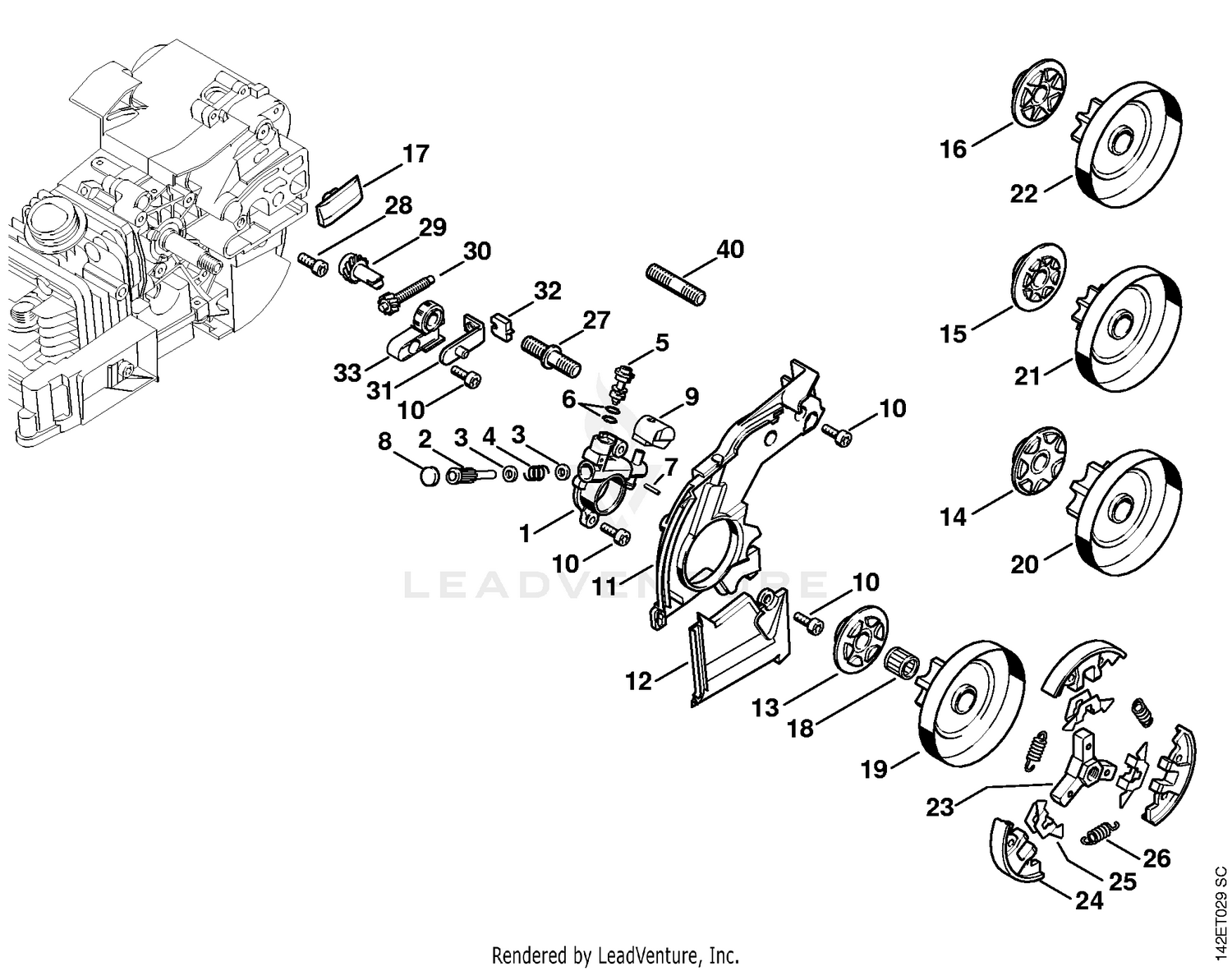 AB - Oil pump, Clutch