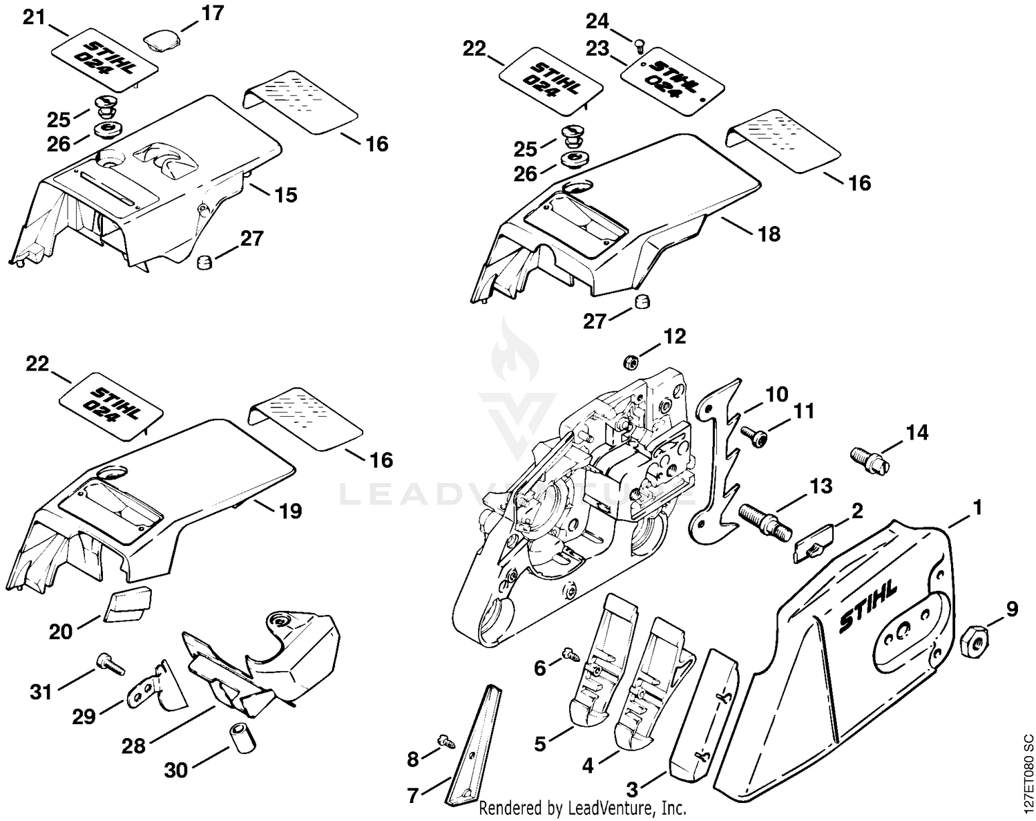AL - Chain sprocket cover, Shroud